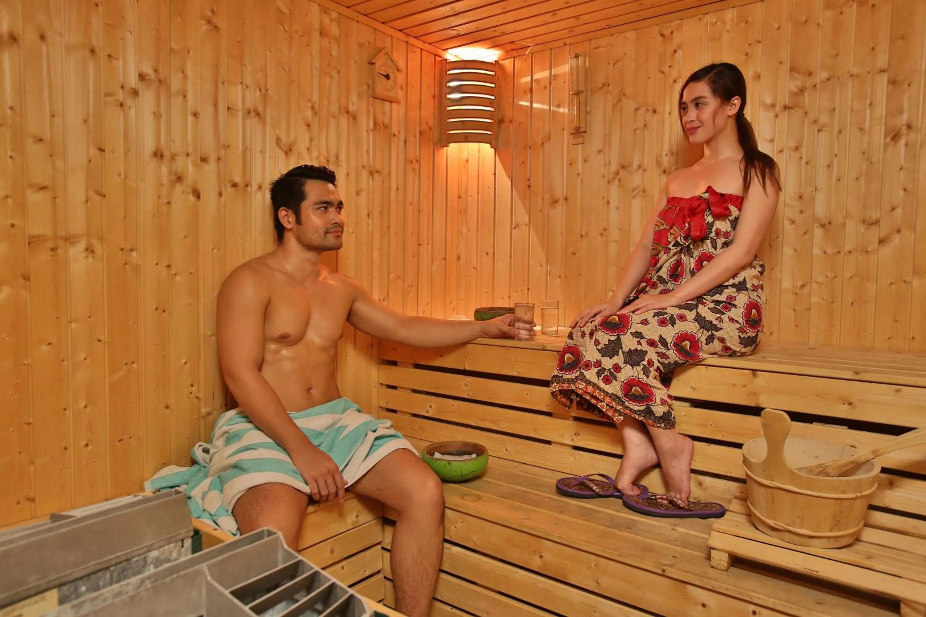 Sauna in Crown Regency Hotel & Towers