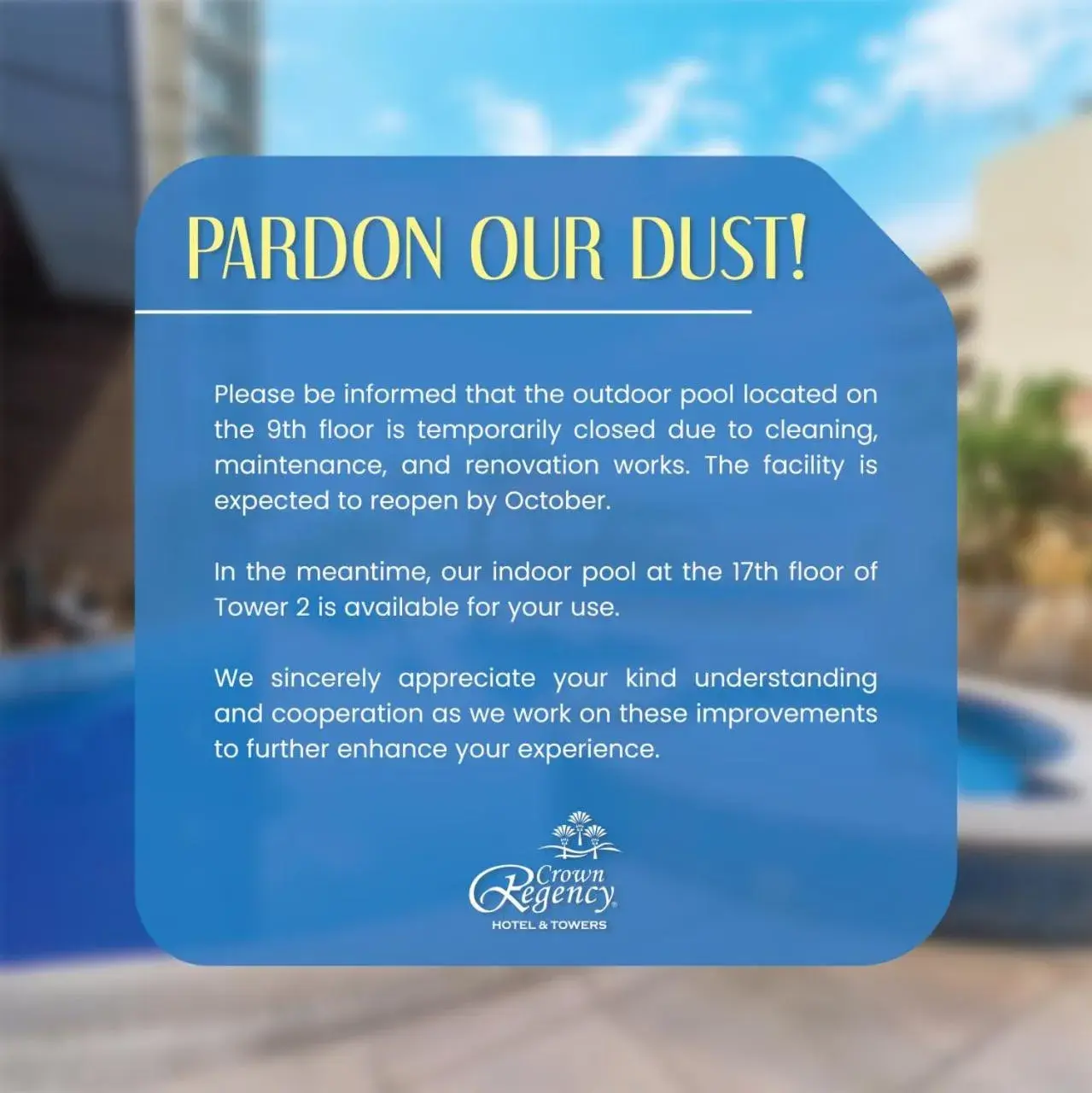 Swimming pool in Crown Regency Hotel & Towers Swimming pool in Crown Regency Hotel & Towers