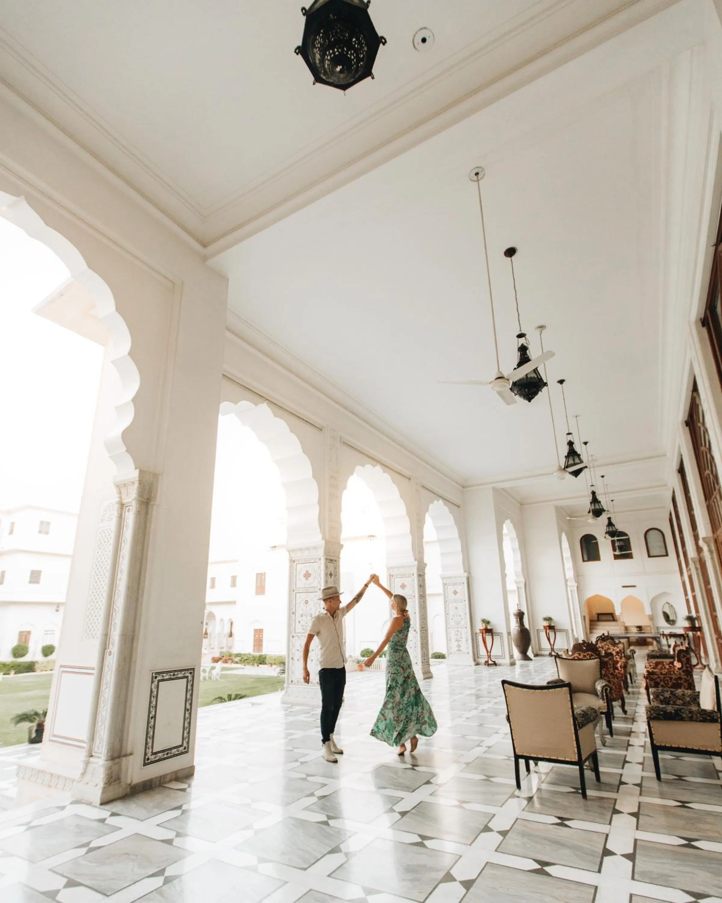 Patio in The Raj Palace (Small Luxury Hotels of the World)