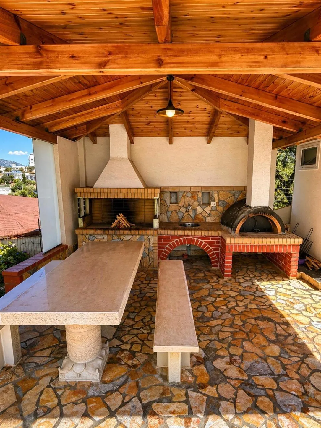 Seating area in Vila Bilali