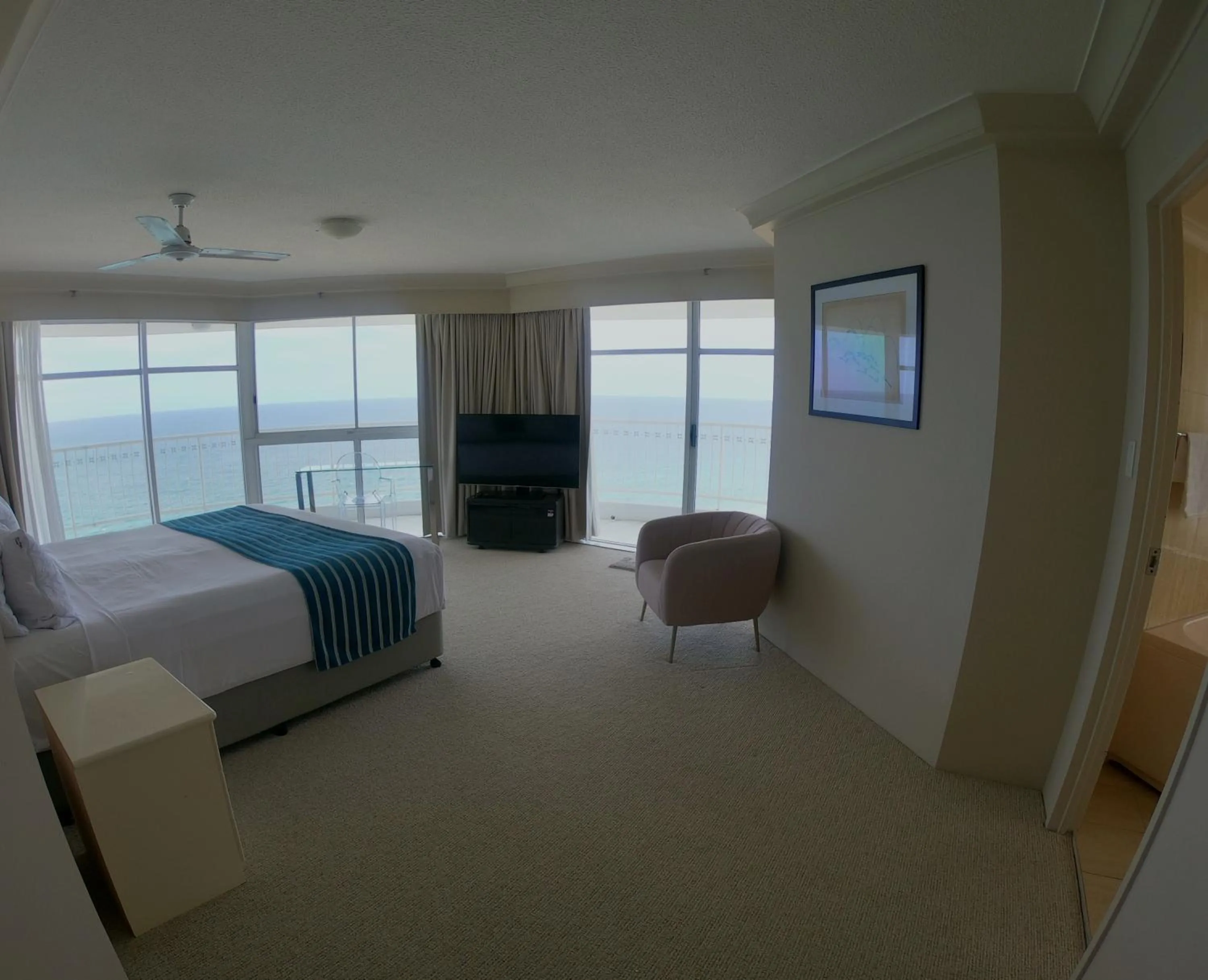 Bed in Burleigh Surf Apartments