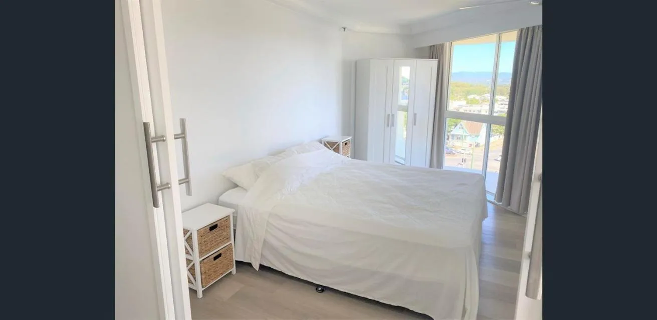 Bed in Burleigh Surf Apartments
