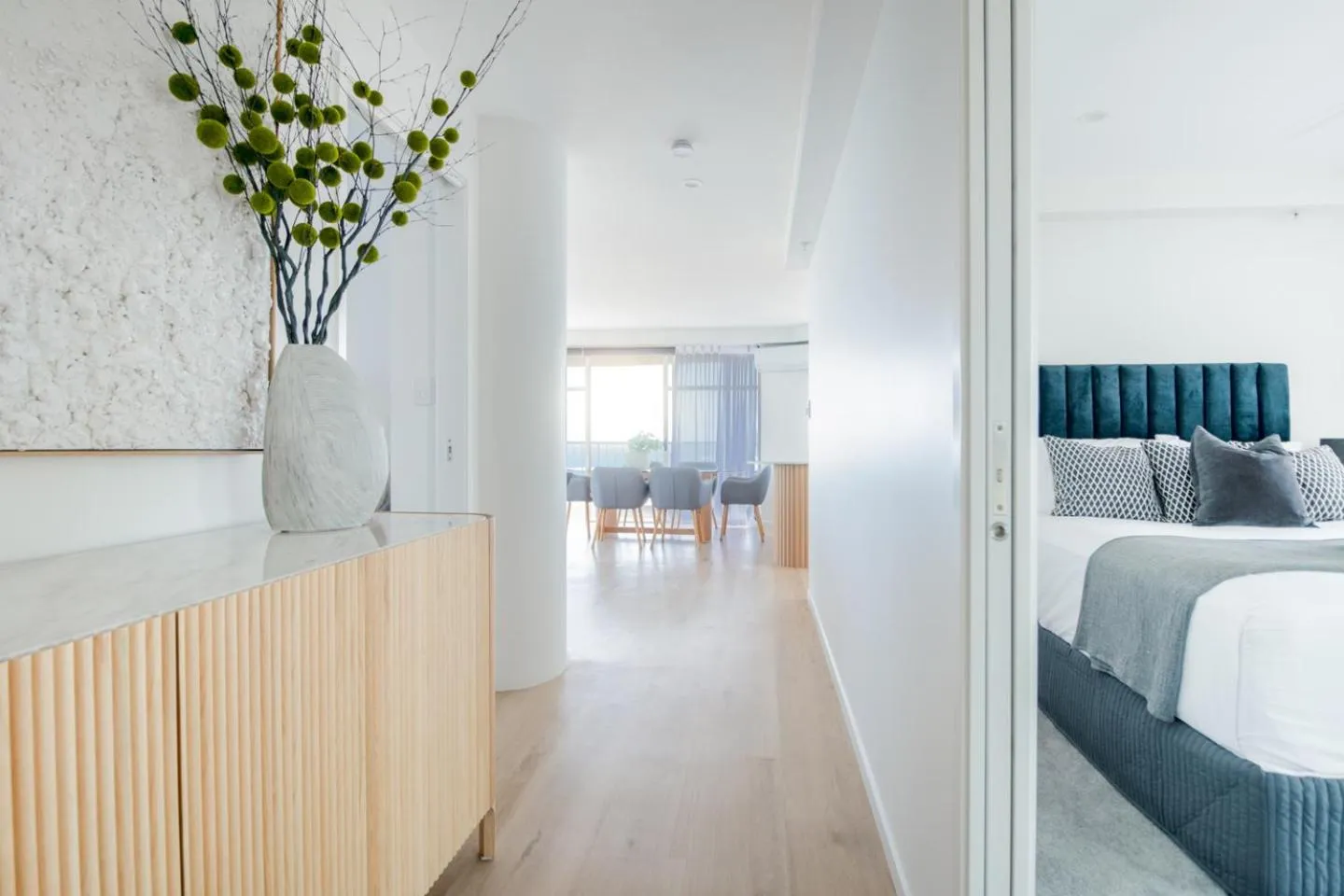 Bed in Burleigh Surf Apartments