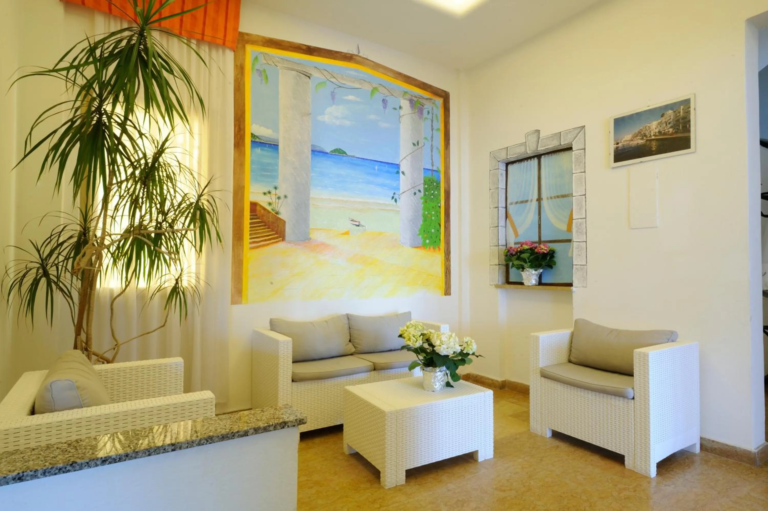 Lobby or reception in Hotel Delfino