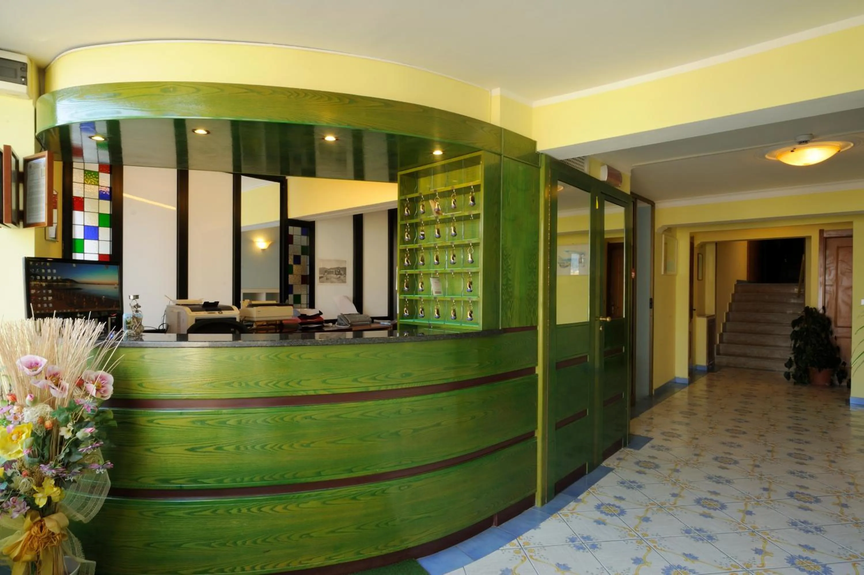 Lobby or reception in Hotel Delfino