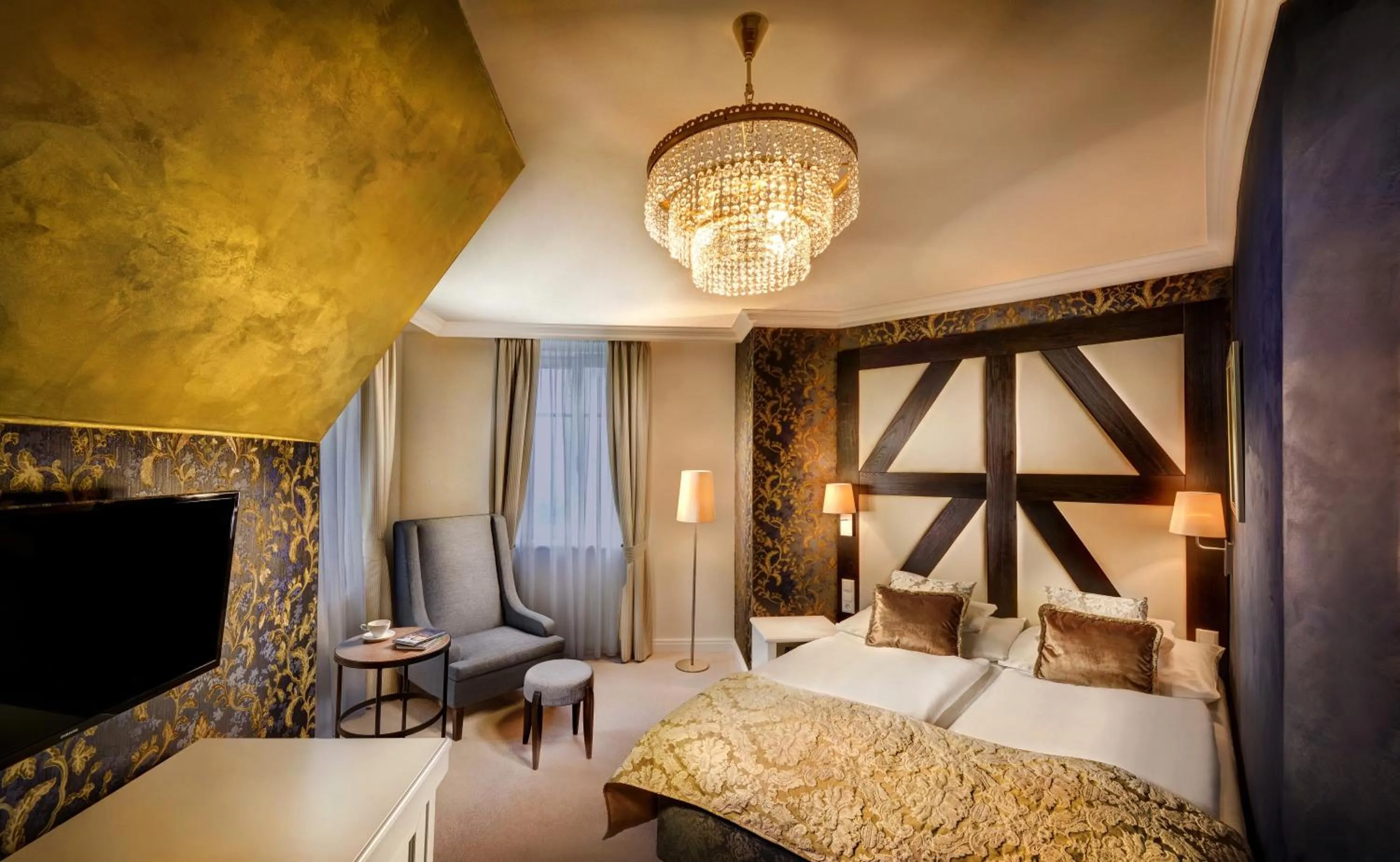 Photo of the whole room, Bed in Grand hotel Starý Smokovec