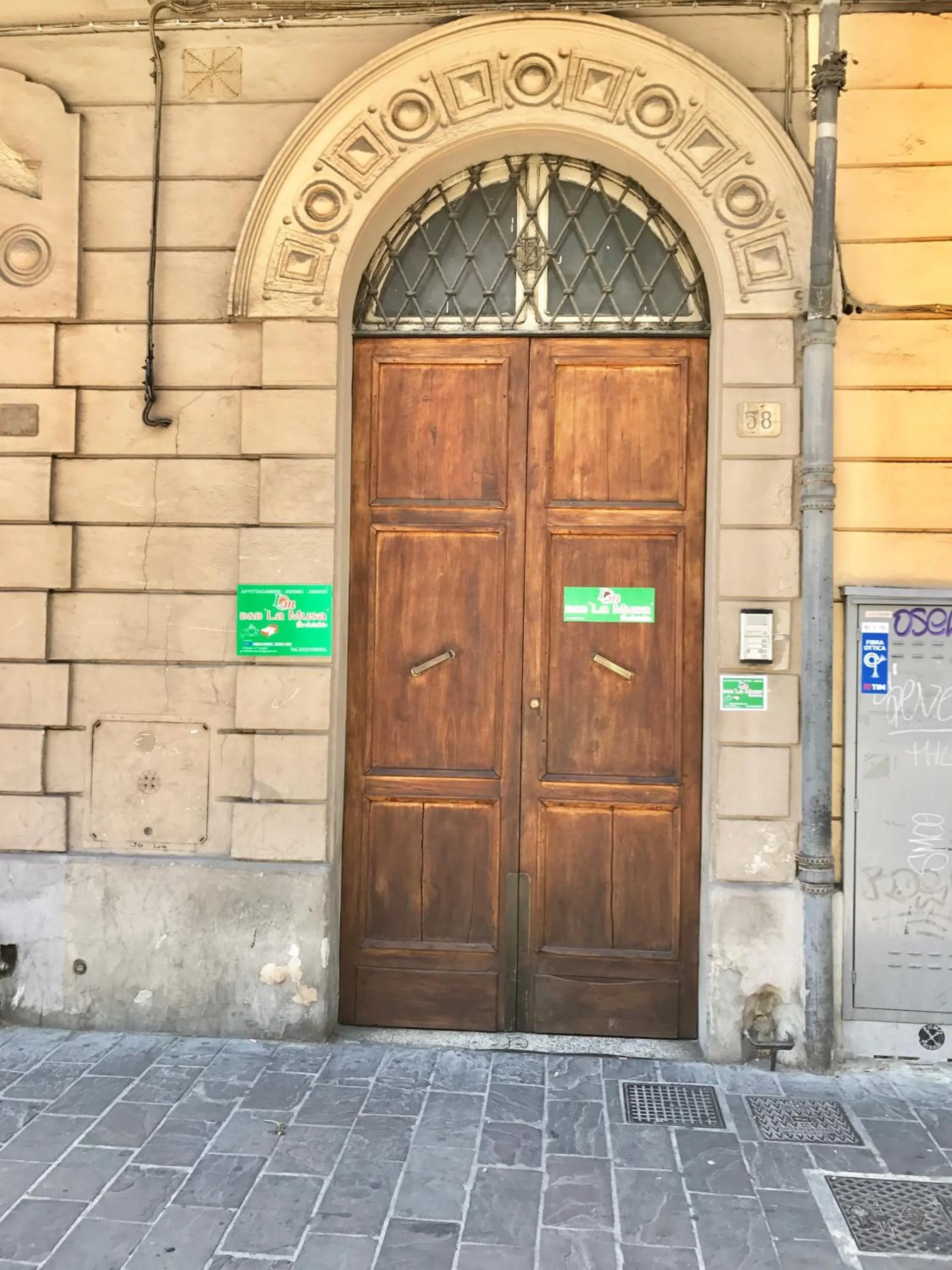 Facade/entrance in Affittacamere LA MUSA
