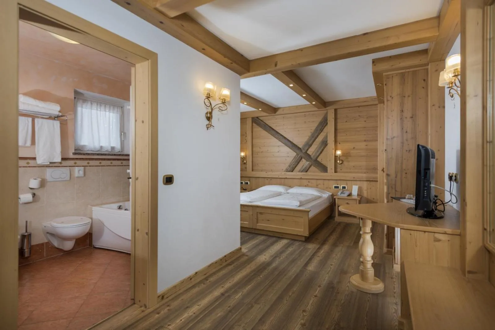 Toilet, Bed in Hotel B&B Andreas