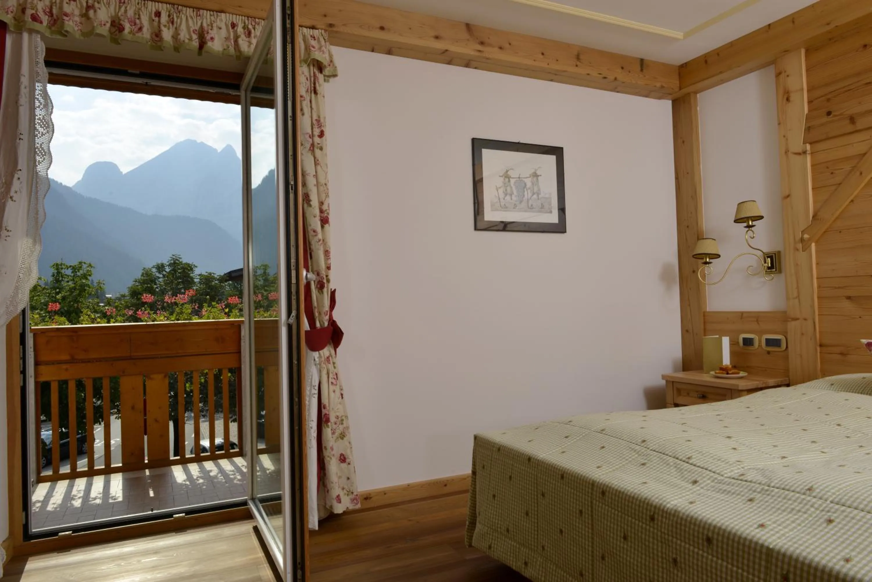 Balcony/Terrace, Bed in Hotel B&B Andreas