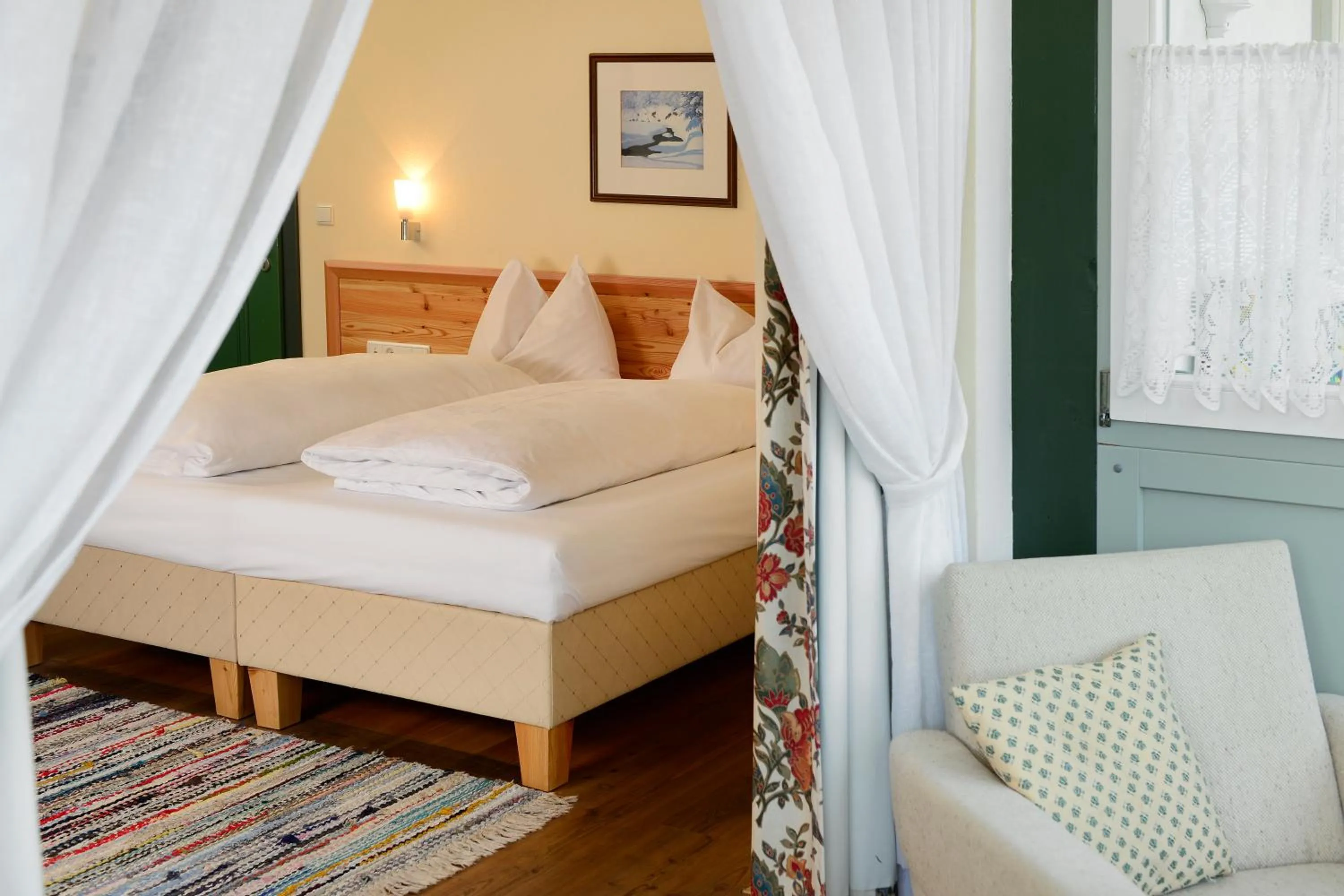 Bed in Hotel Gassenwirt