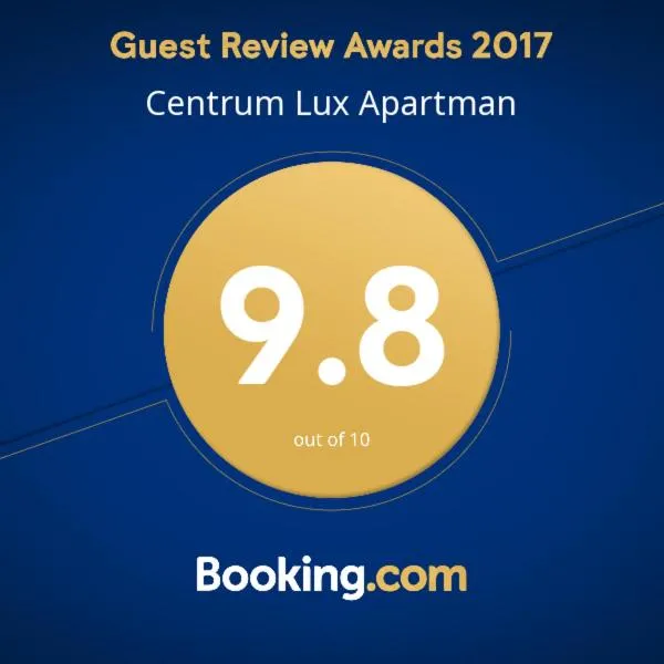 Certificate/Award in Centrum Lux Apartman