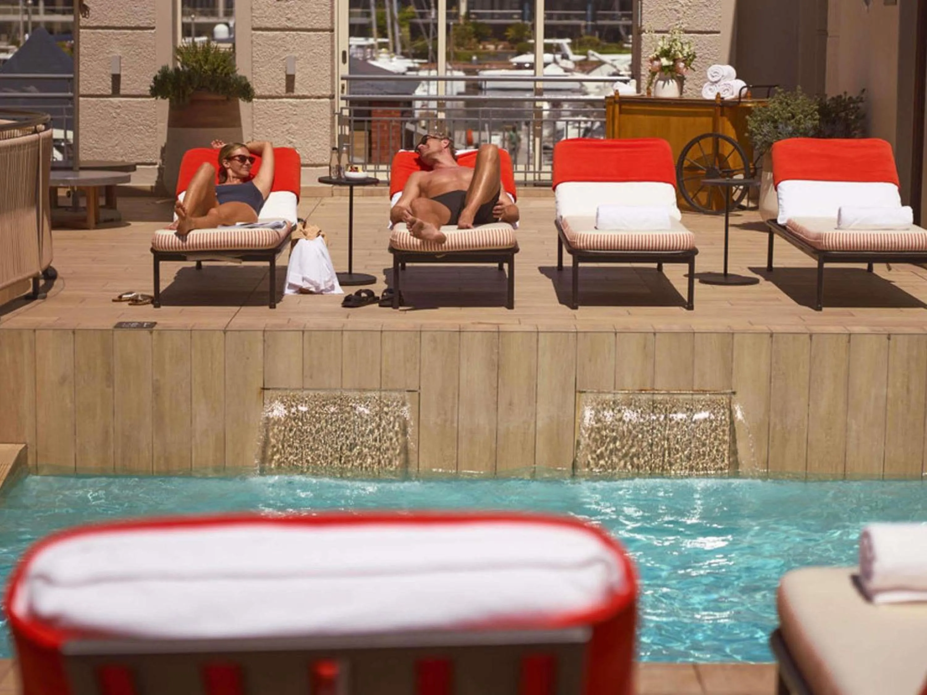 Pool view in Cape Grace, A Fairmont Managed Hotel