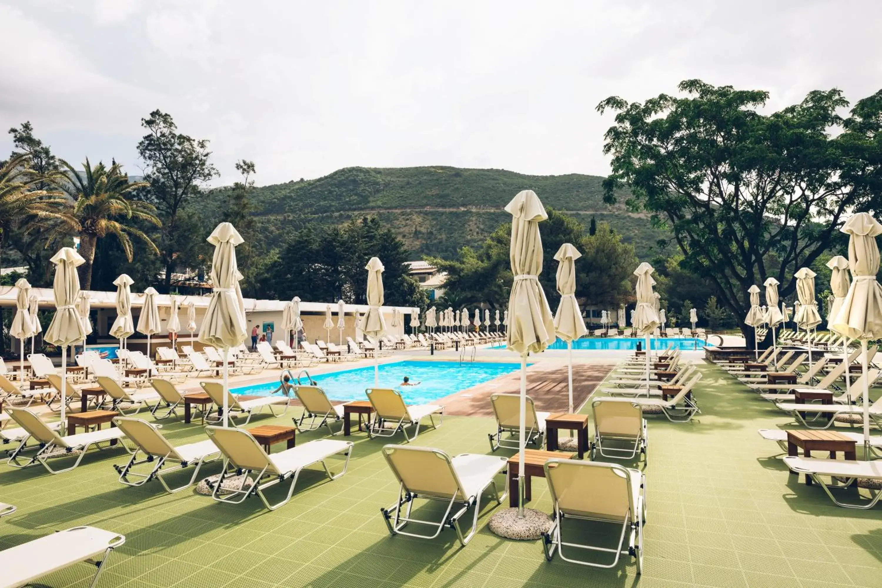 Pool view in Hotel Aleksandar Pool view in Hotel Aleksandar