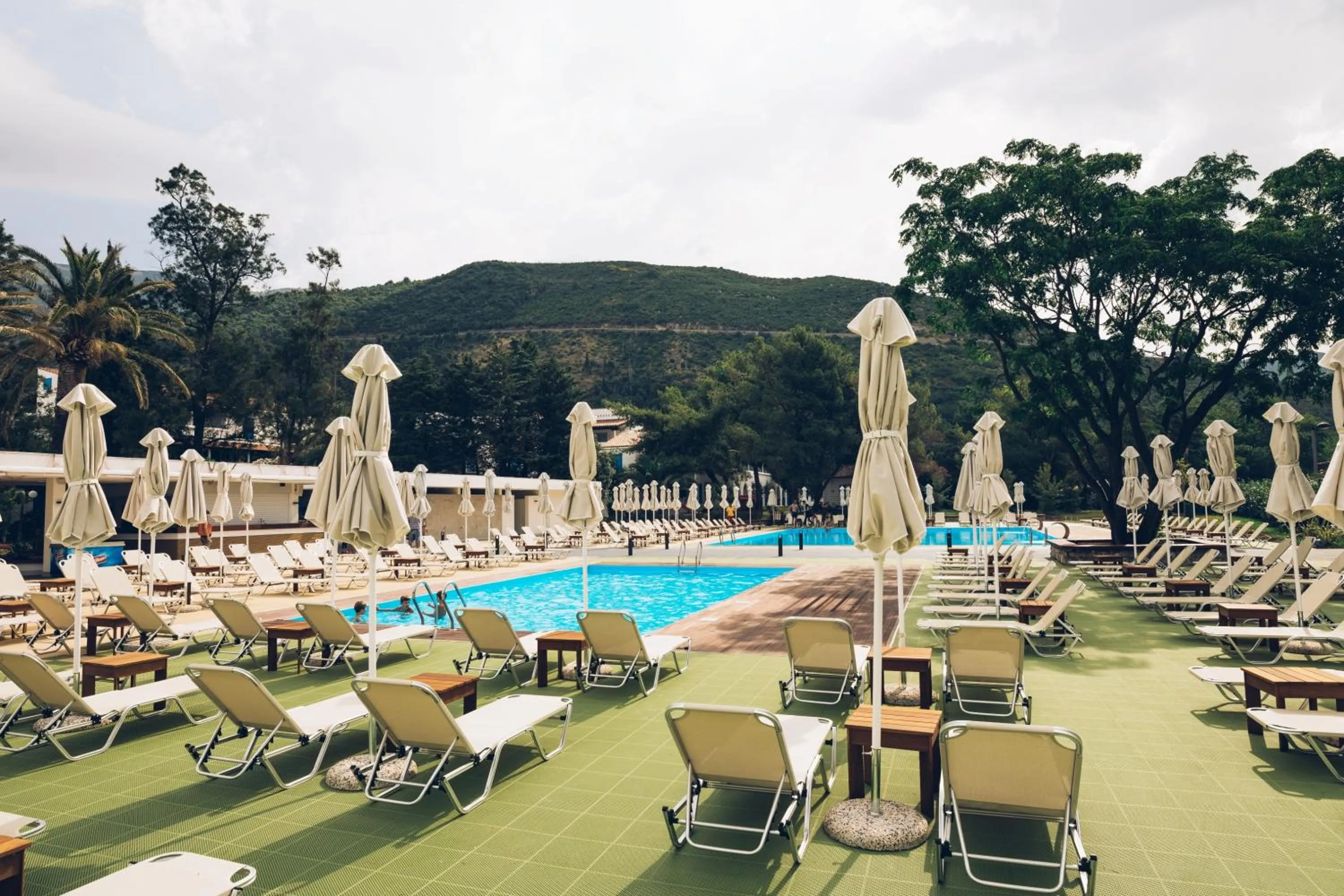 Pool view in Hotel Aleksandar
