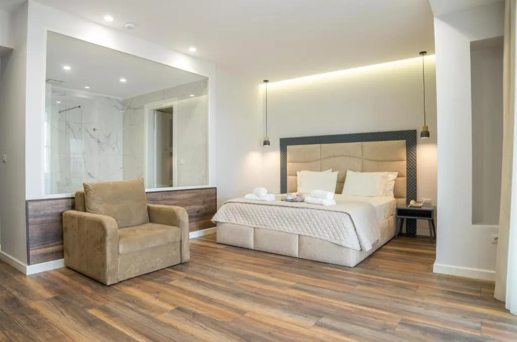 Bed in Hotel Vila Kalcuni Sarande