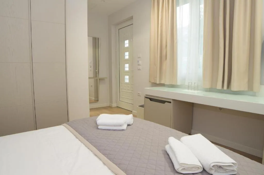 Bed in Hotel Vila Kalcuni Sarande