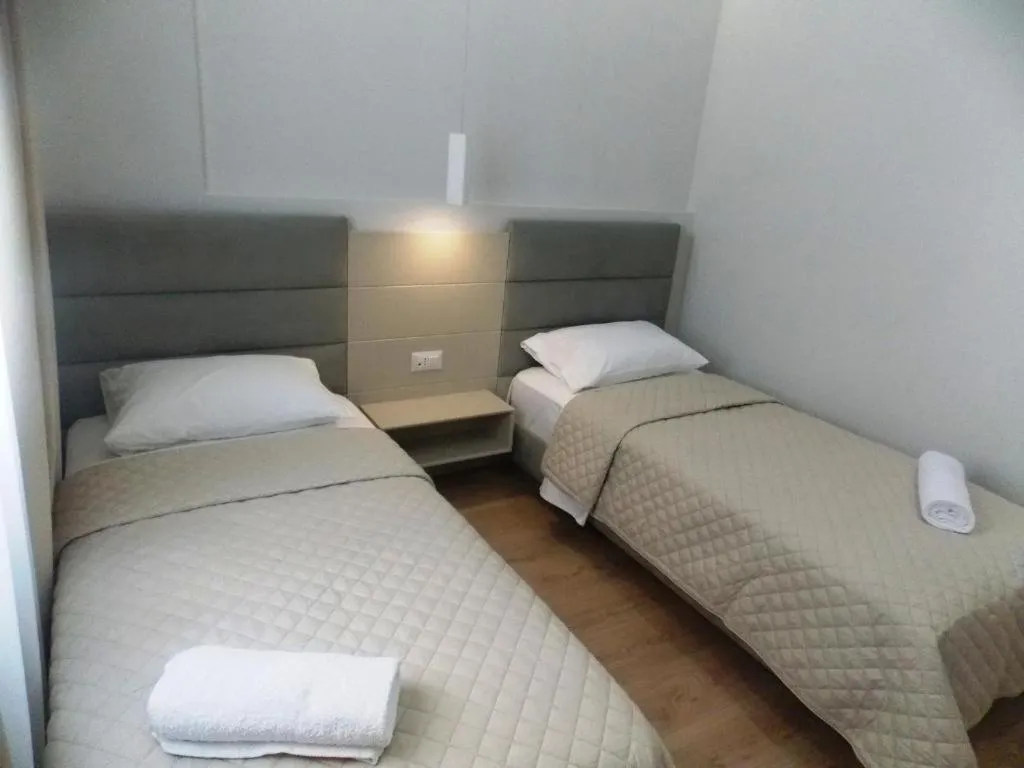 Bed in Hotel Vila Kalcuni Sarande