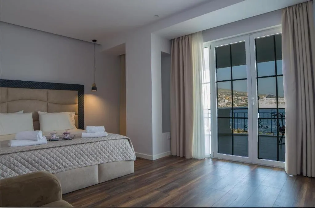 Bed in Hotel Vila Kalcuni Sarande