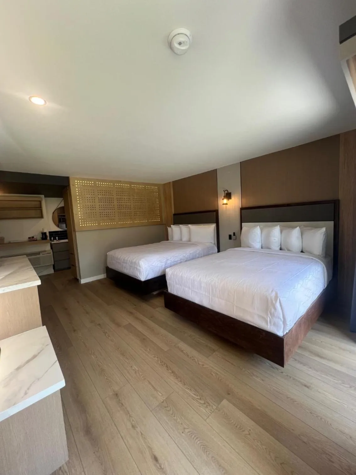 Bed in Lamp Liter Inn