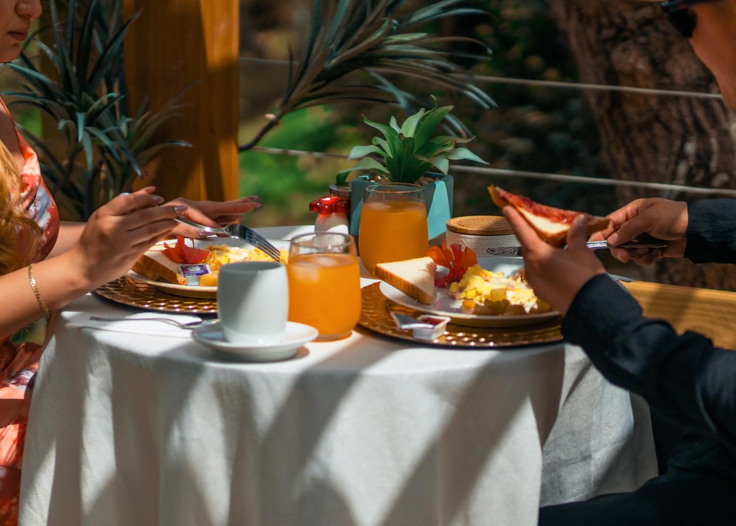 Breakfast in Hacienda Tres Casitas
