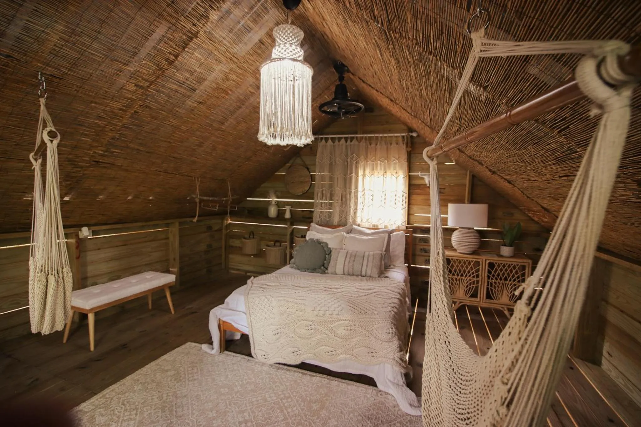 View (from property/room), Bed in Hacienda Tres Casitas