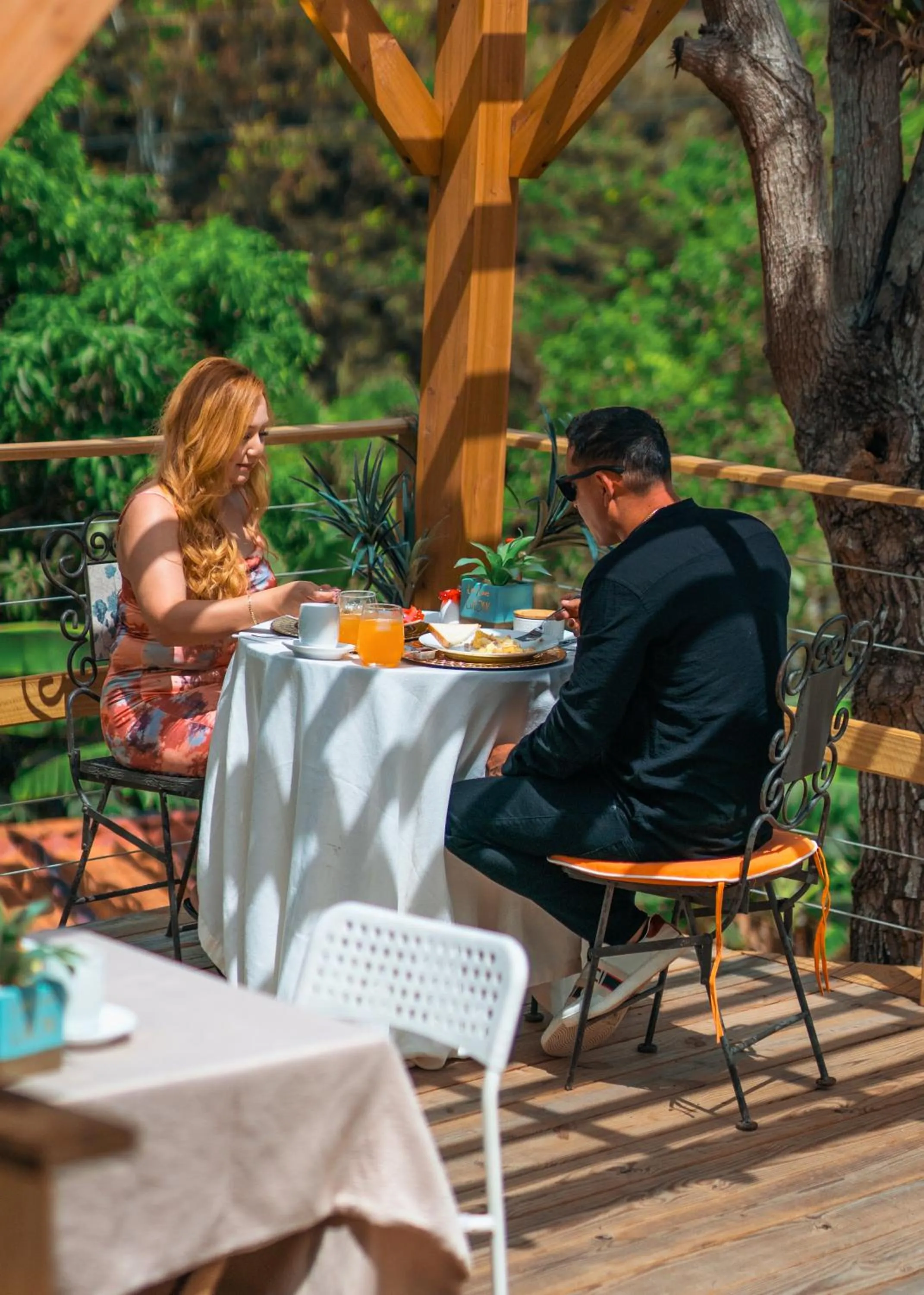Breakfast in Hacienda Tres Casitas