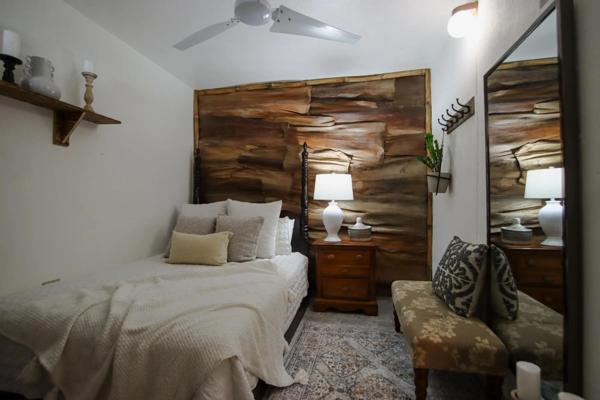 View (from property/room), Bed in Hacienda Tres Casitas