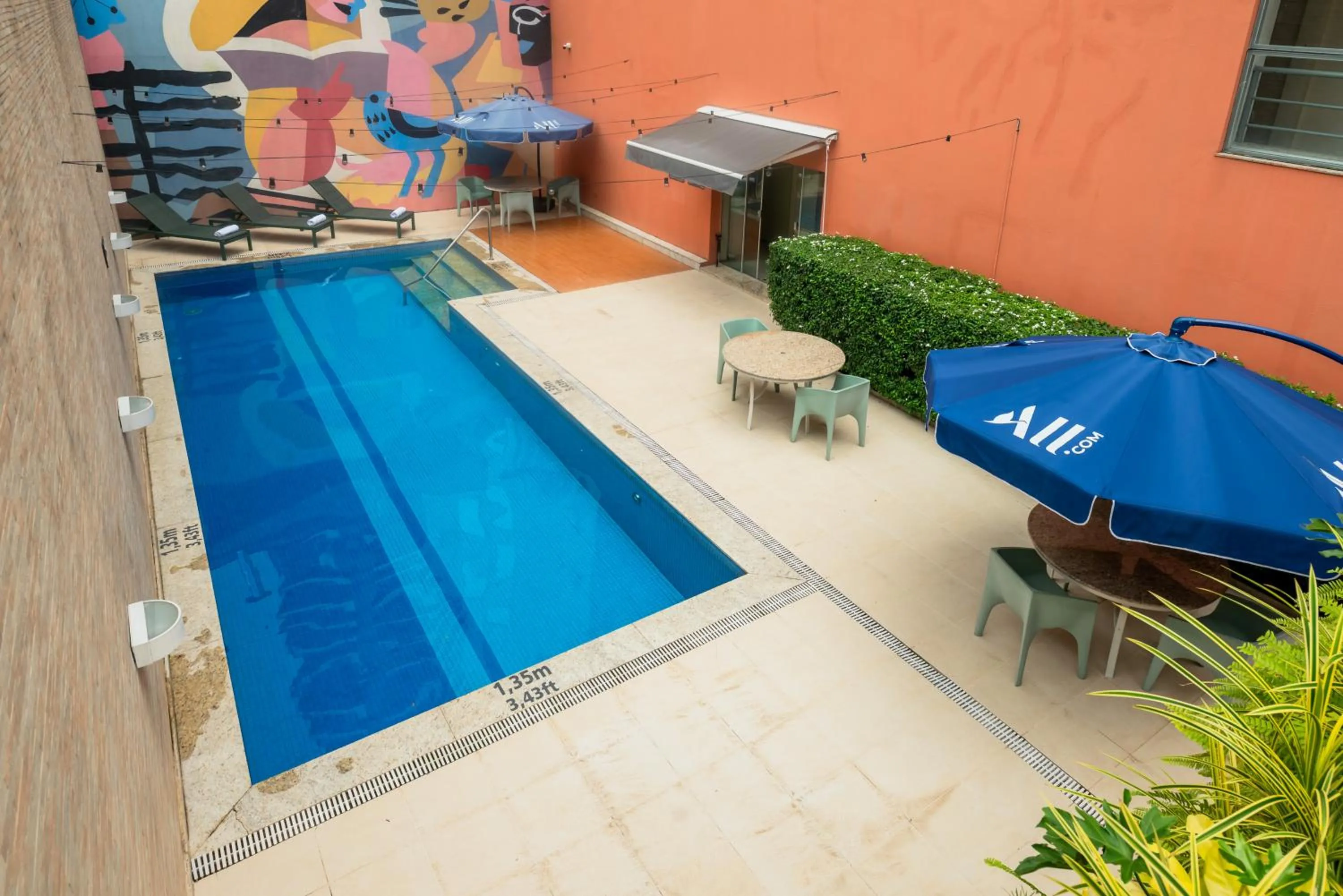 Swimming pool in ibis Styles Belem Nazare