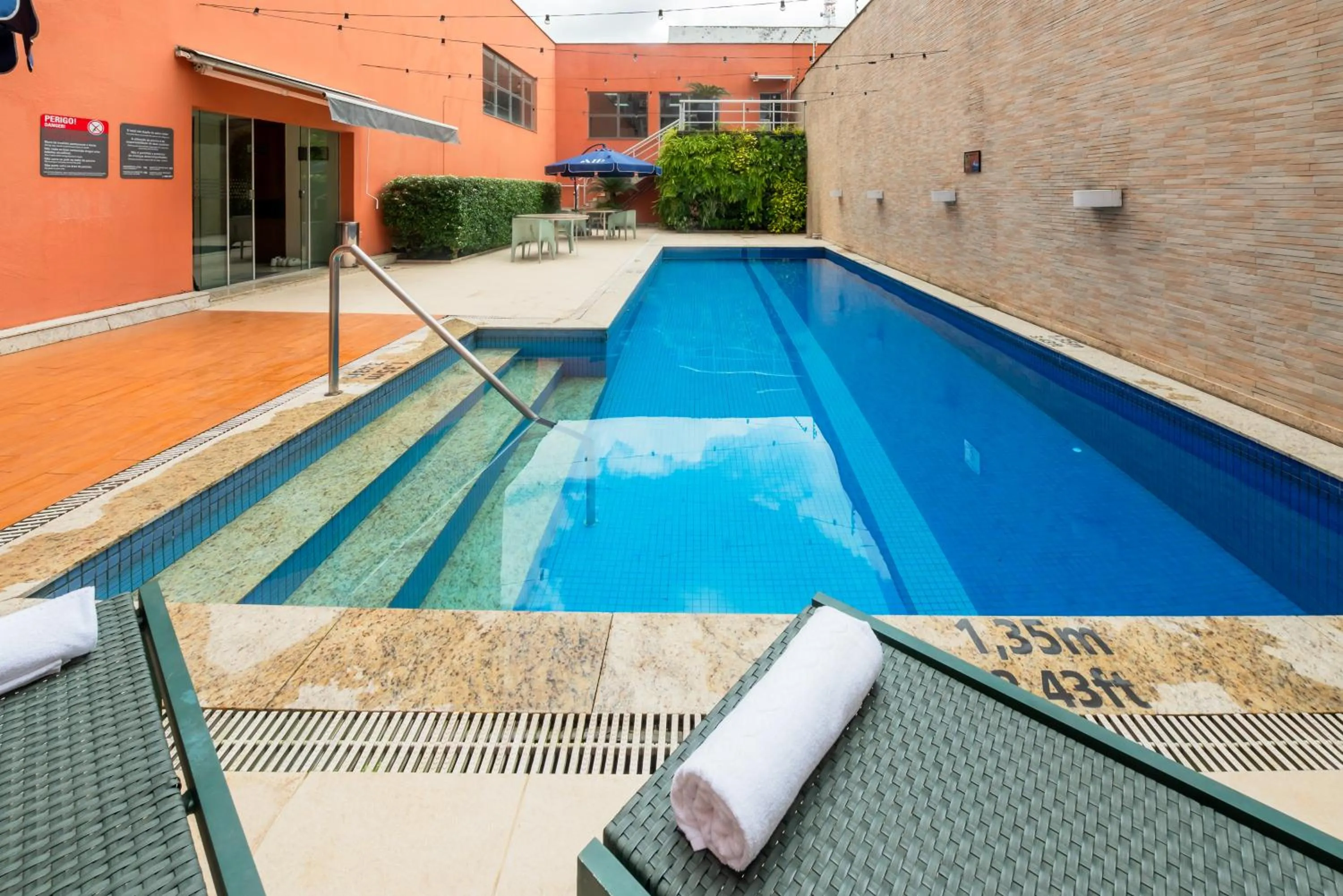 Swimming pool in ibis Styles Belem Nazare
