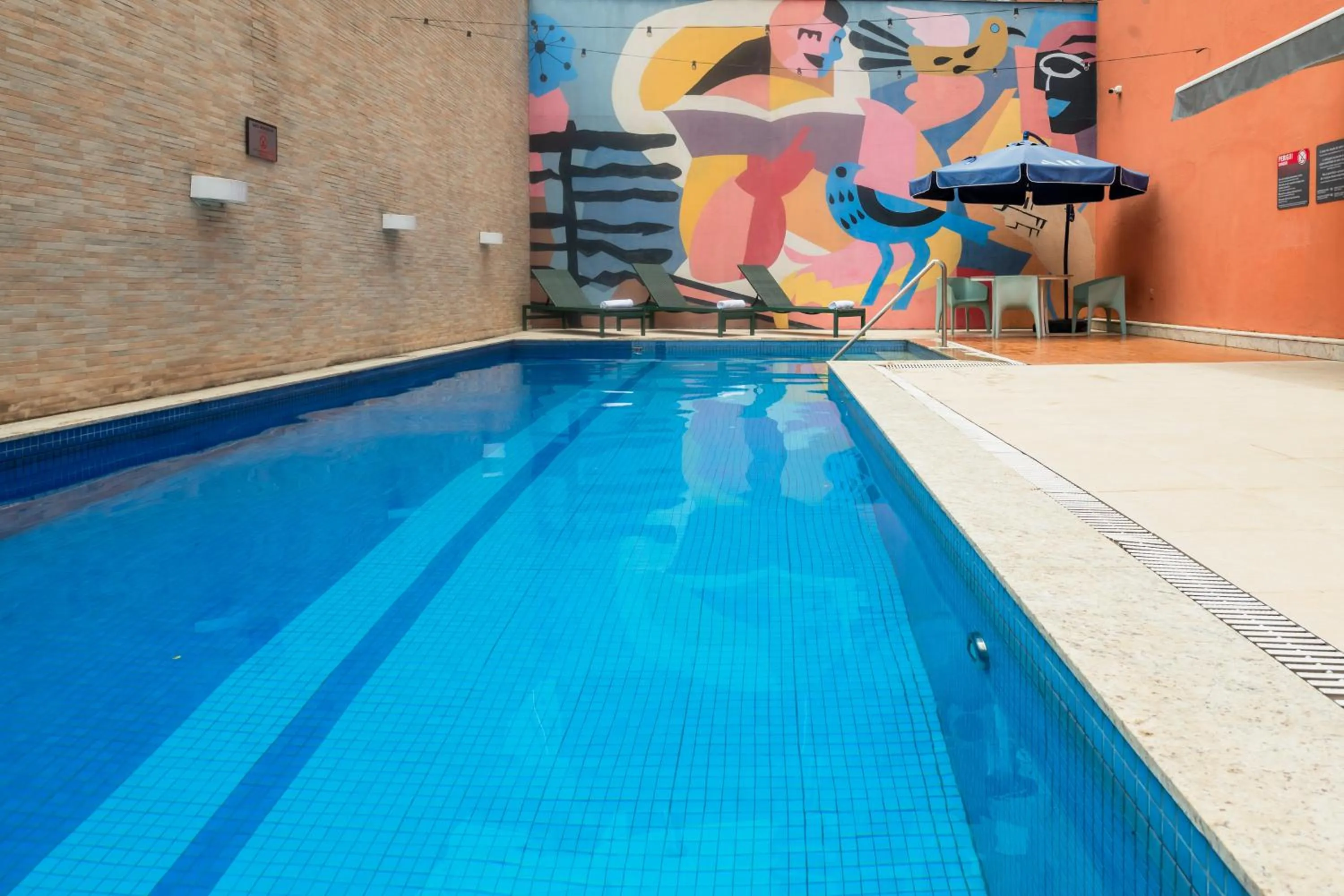Swimming pool in ibis Styles Belem Nazare