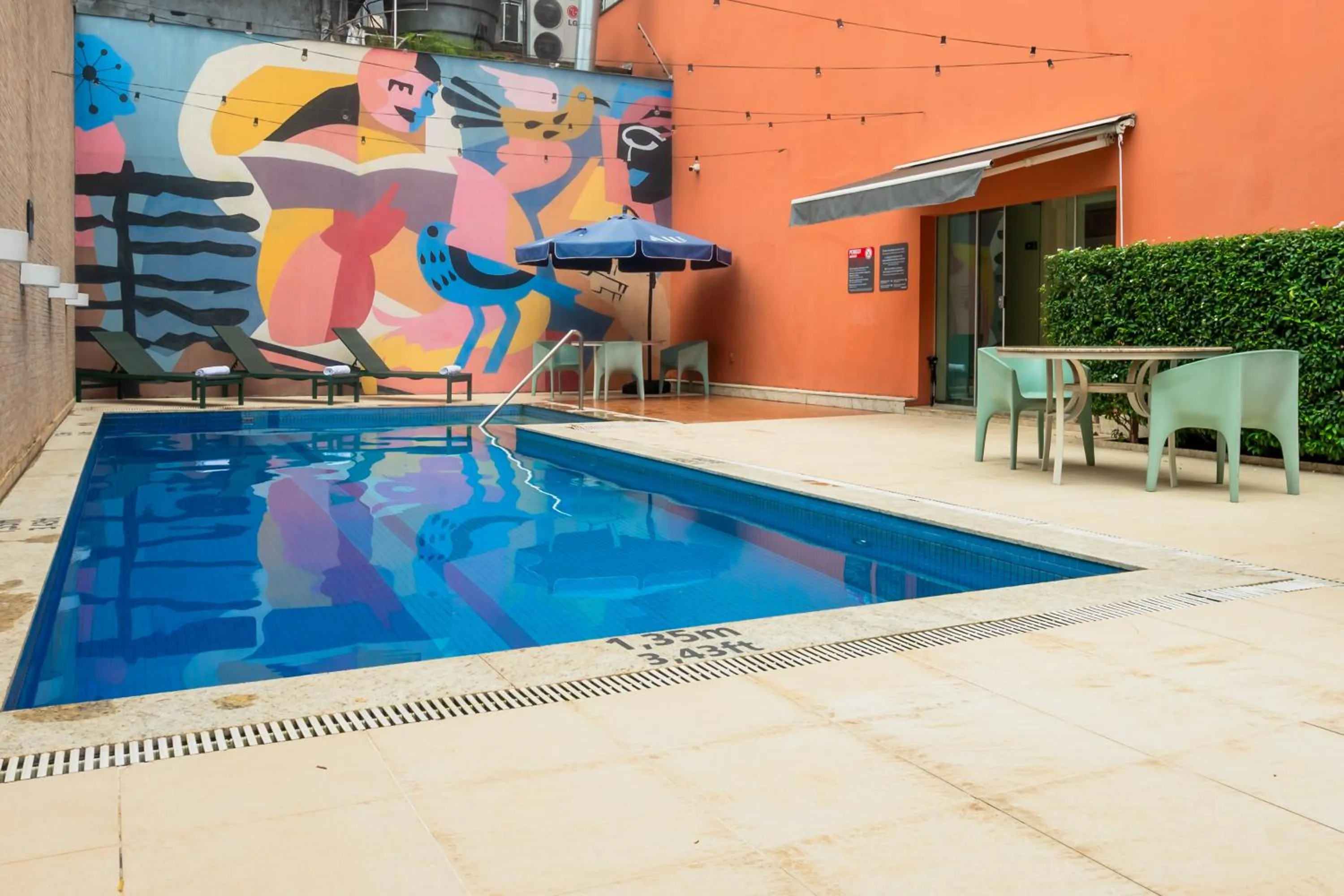 Swimming pool in ibis Styles Belem Nazare
