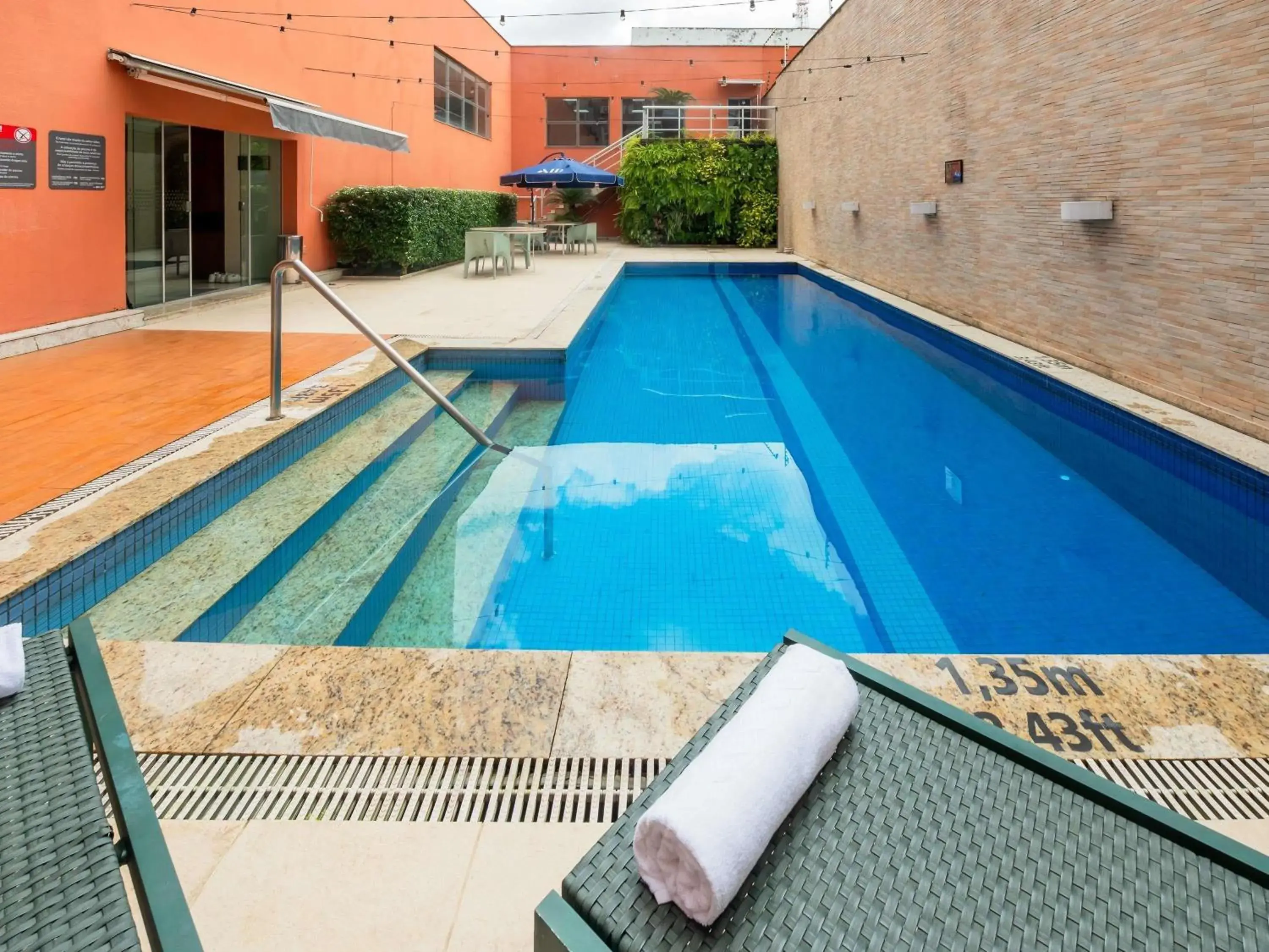 Pool view in ibis Styles Belem Nazare Pool view in ibis Styles Belem Nazare