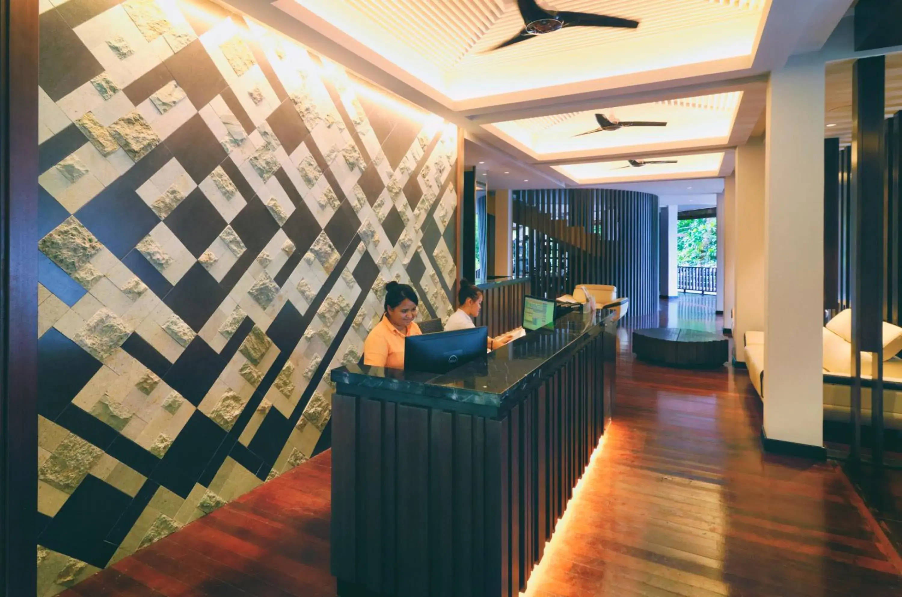 Lobby or reception in Bunga Raya Island Resort & Spa Lobby or reception in Bunga Raya Island Resort & Spa