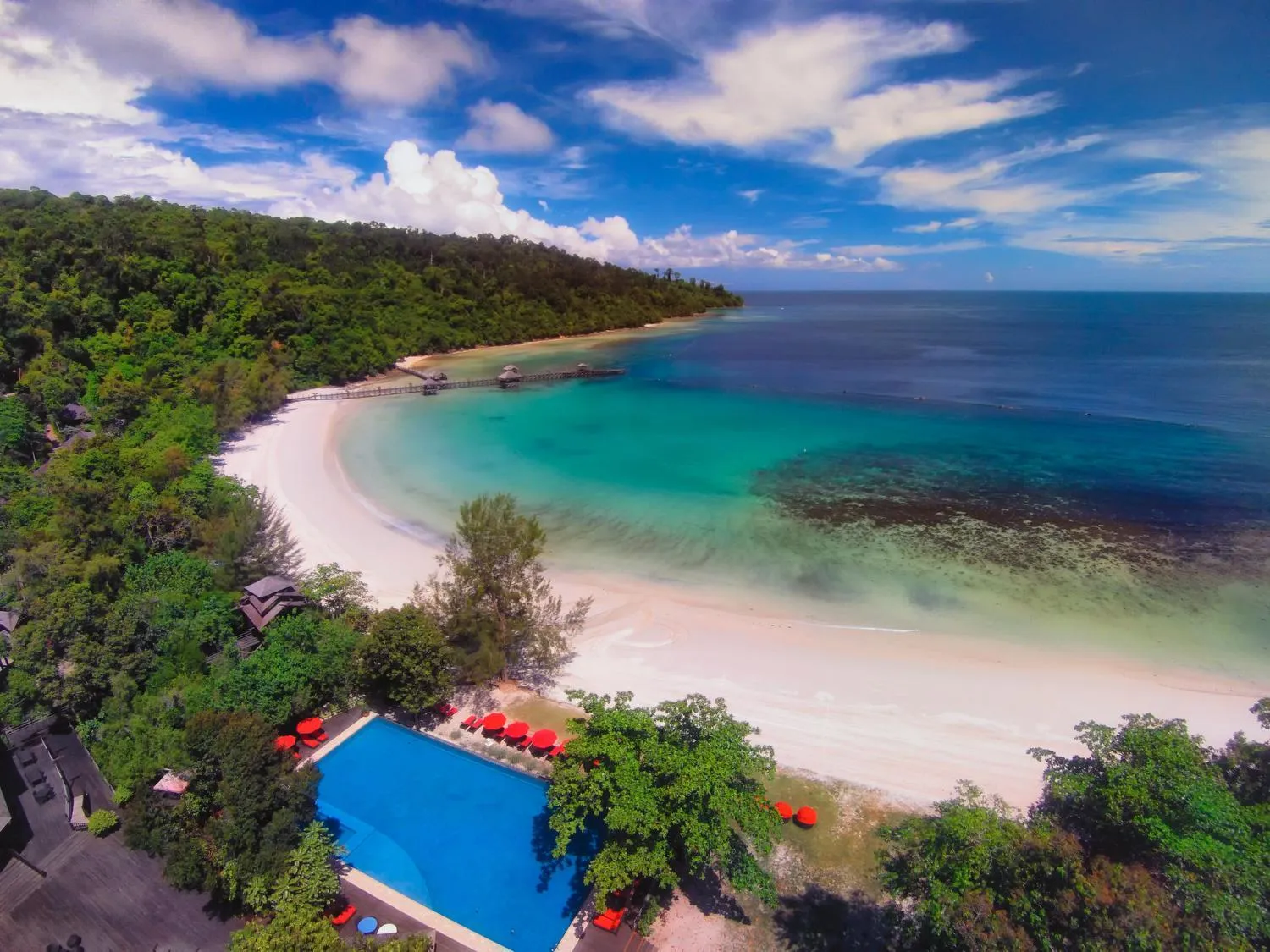 Bird's eye view in Bunga Raya Island Resort & Spa