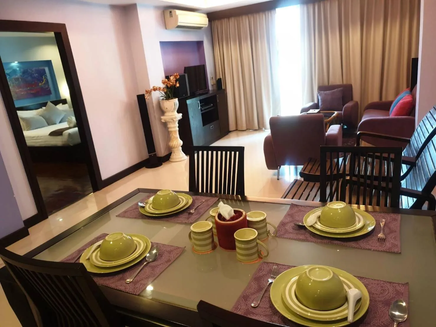 Living room in Baron Beach Hotel