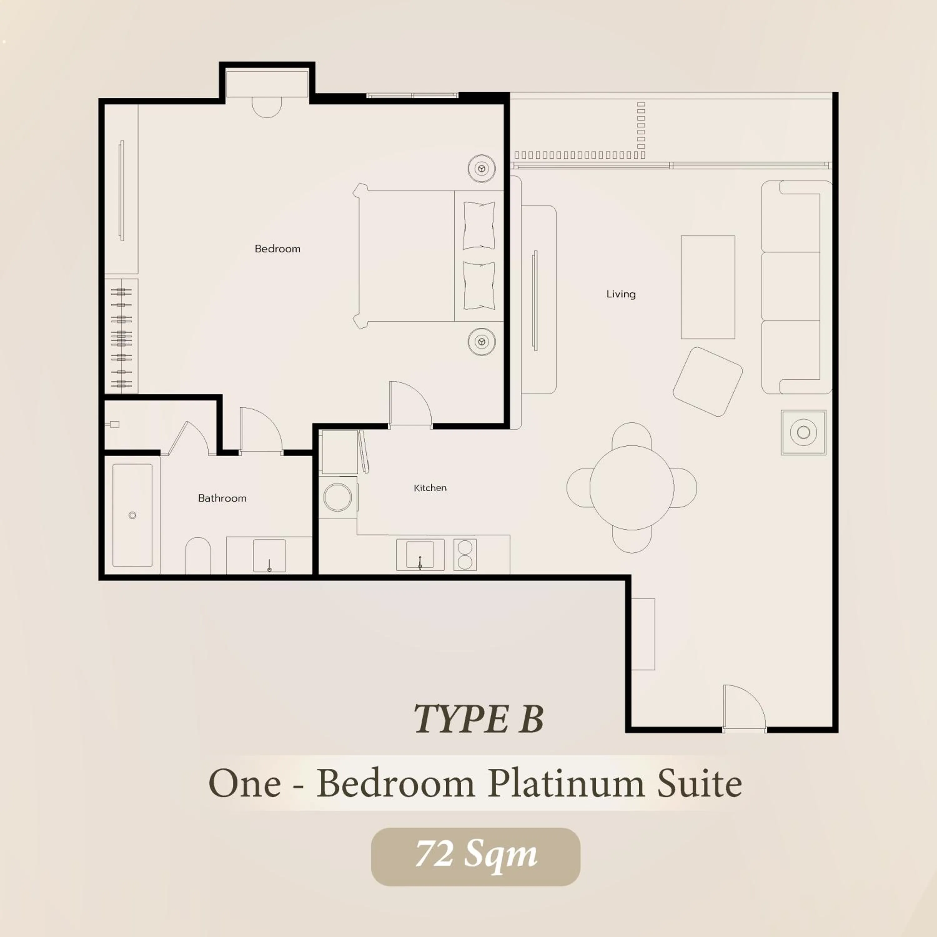 Floor plan in Bliston Suwan Park View