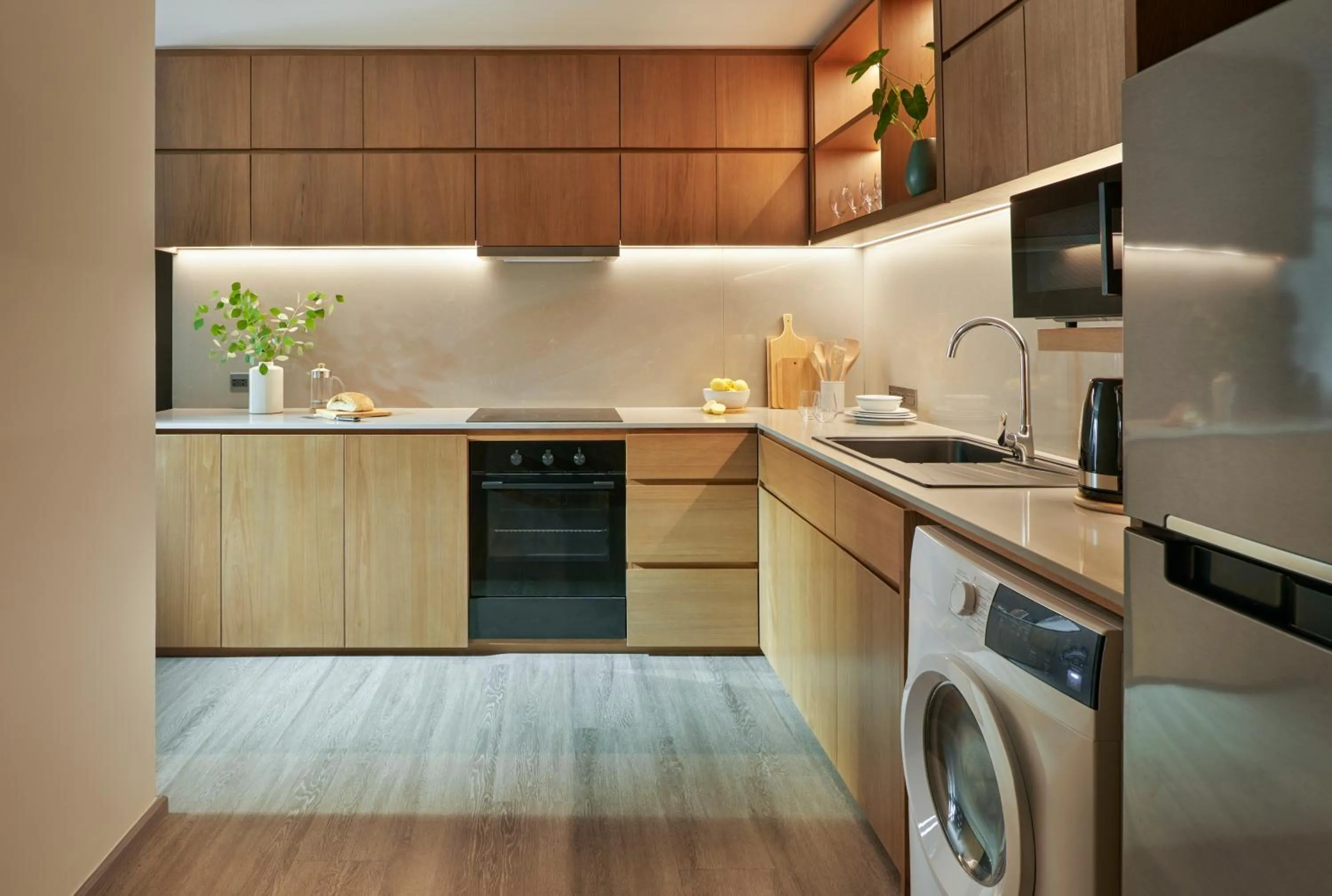 kitchen in Bliston Suwan Park View