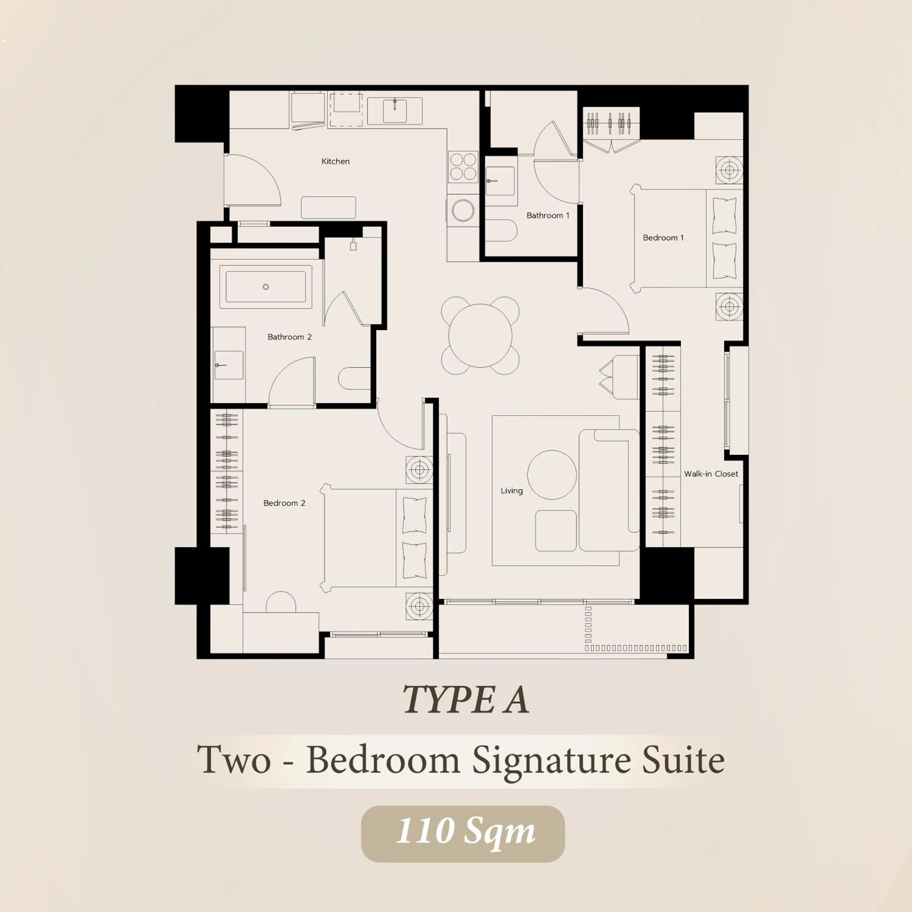 Floor plan in Bliston Suwan Park View