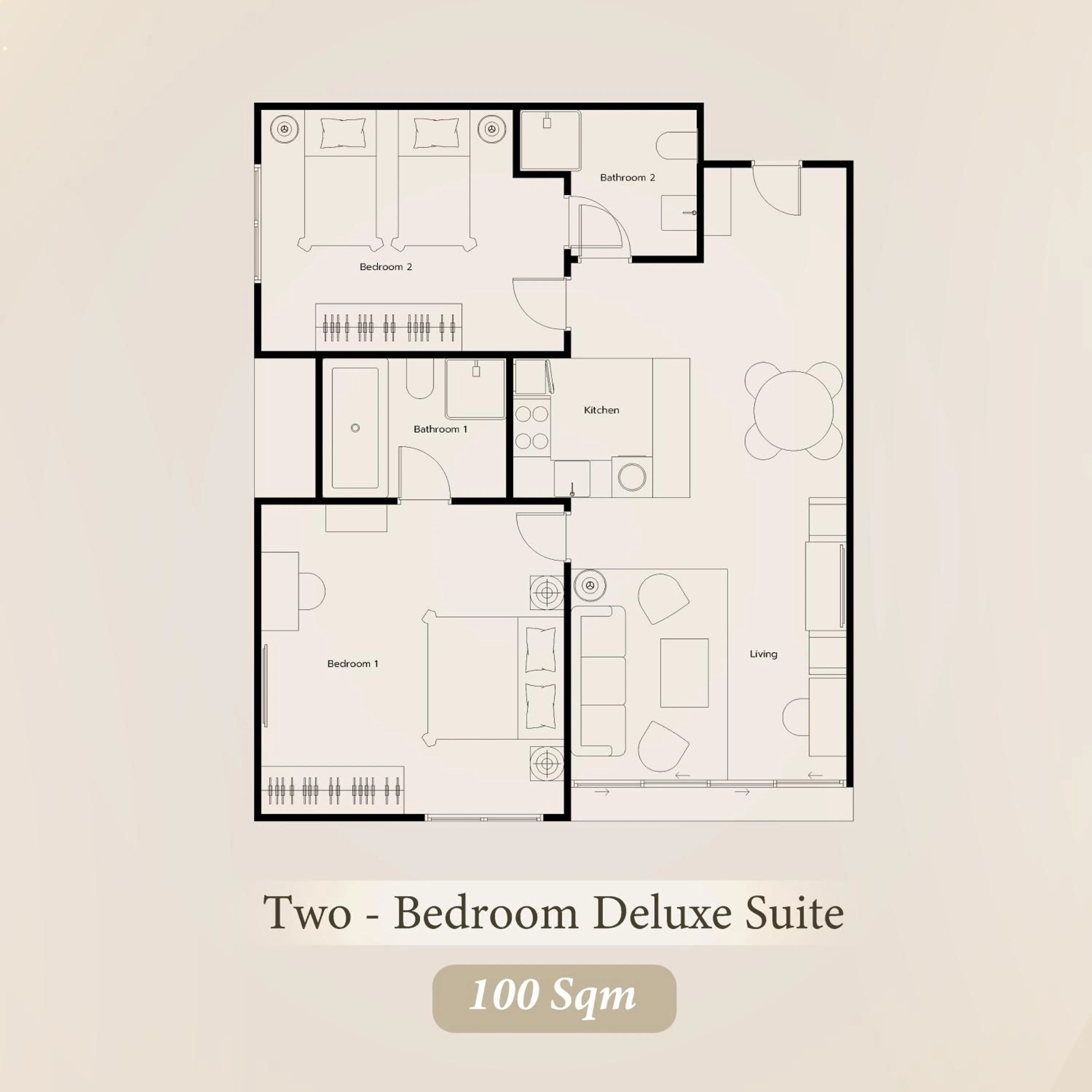 Floor plan in Bliston Suwan Park View