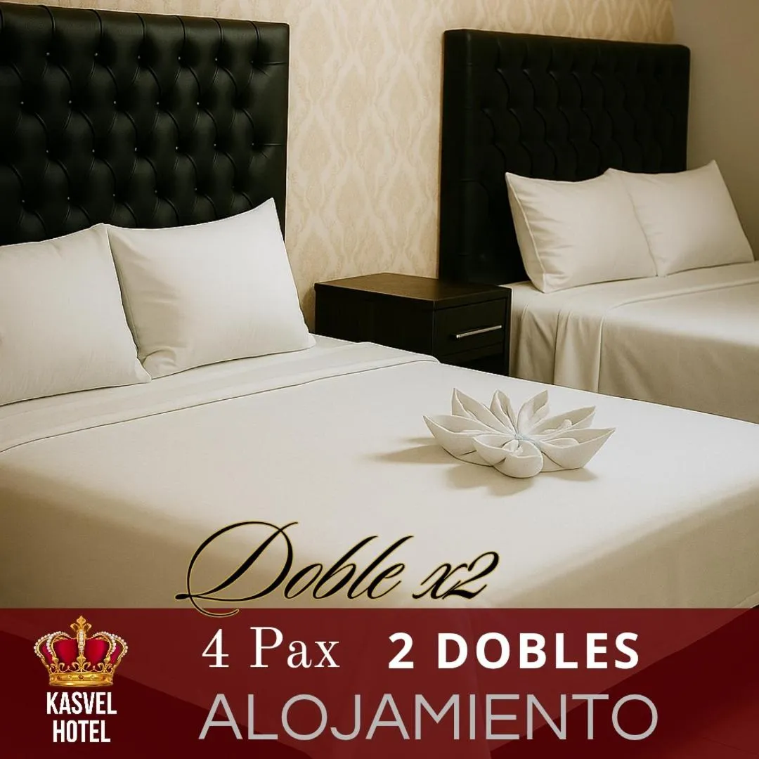 Double Room with Two Double Beds in Hotel Kasvel