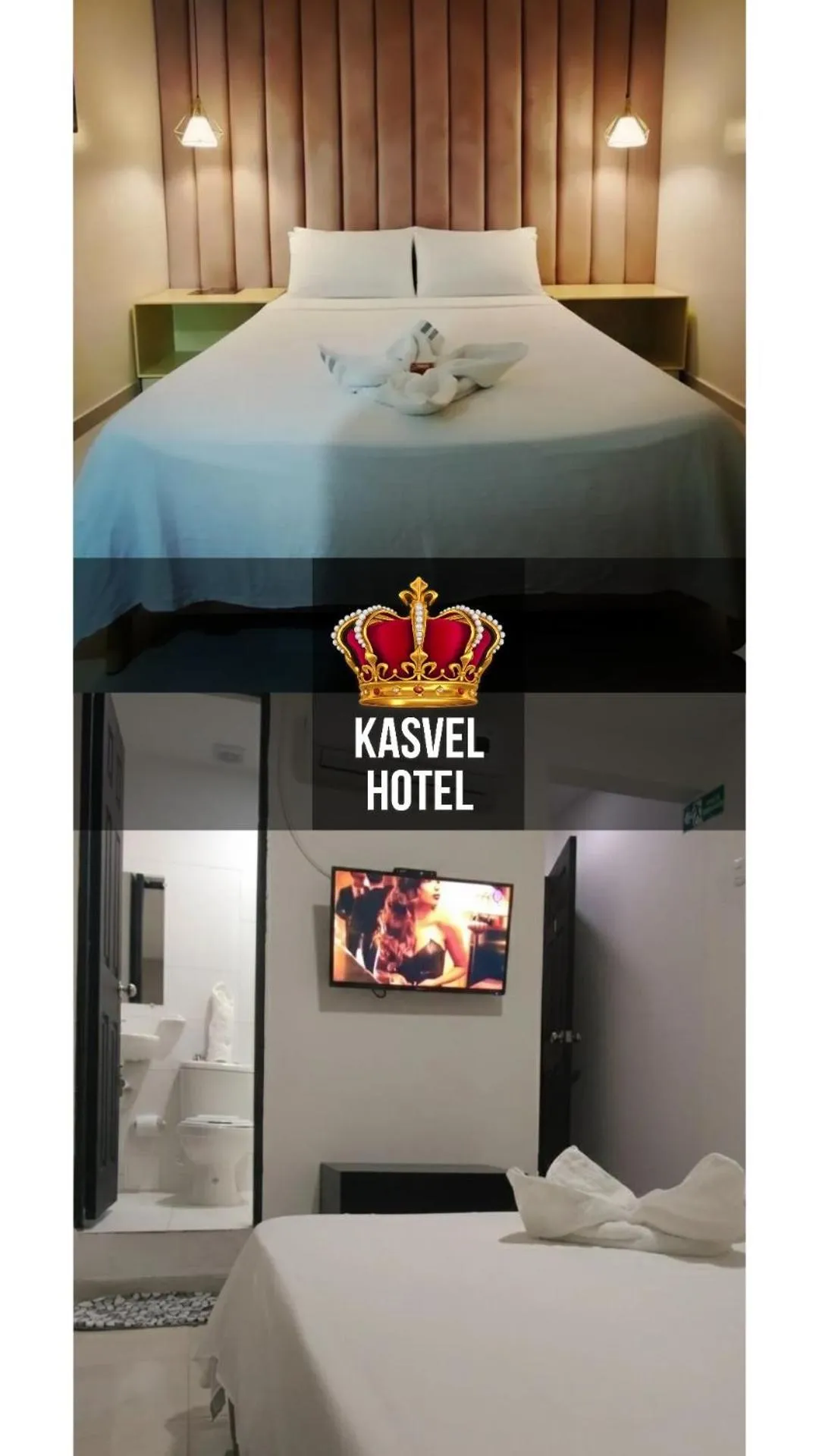 Bed in Hotel Kasvel