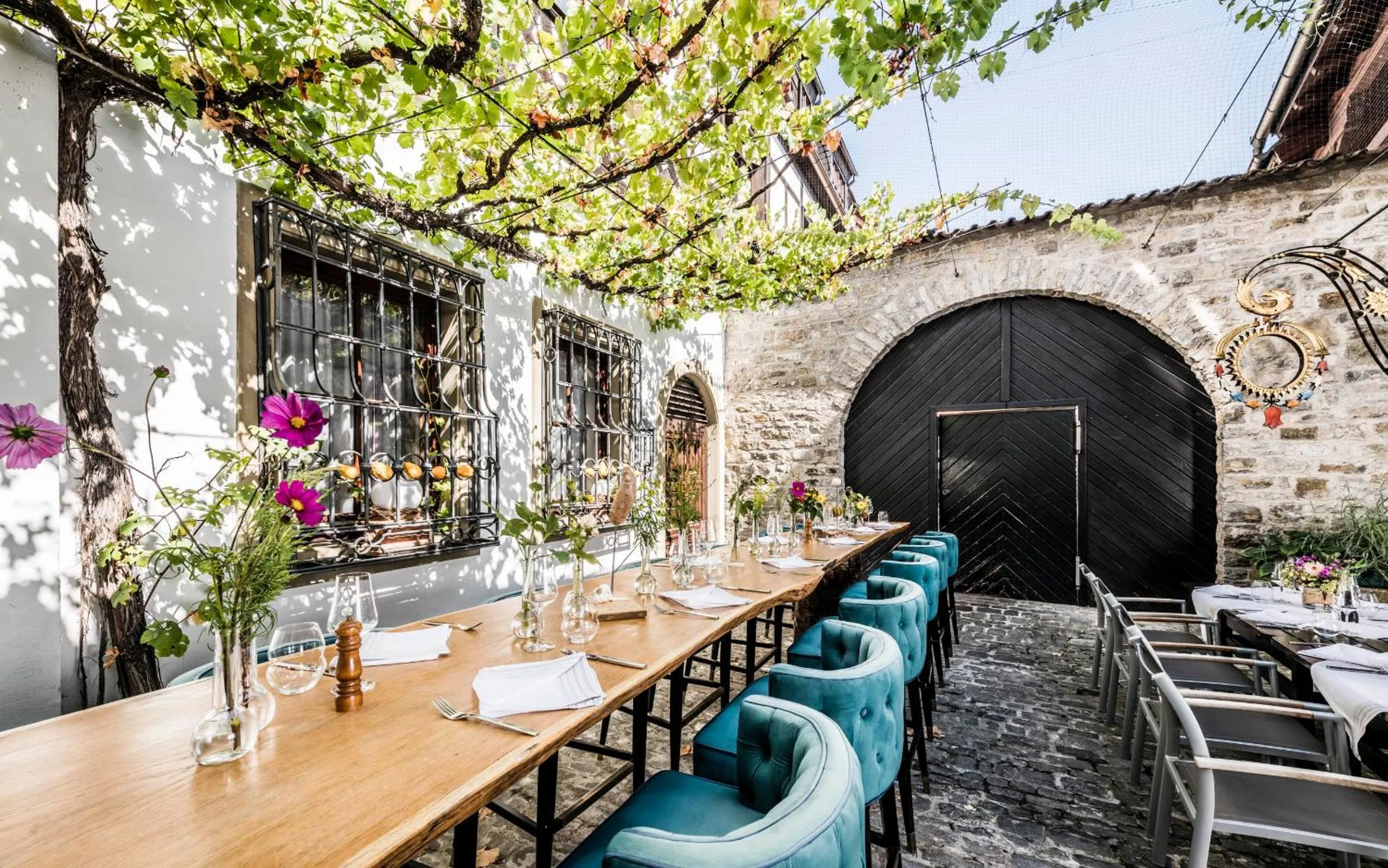 Patio in Romantik Hotel Zur Schwane