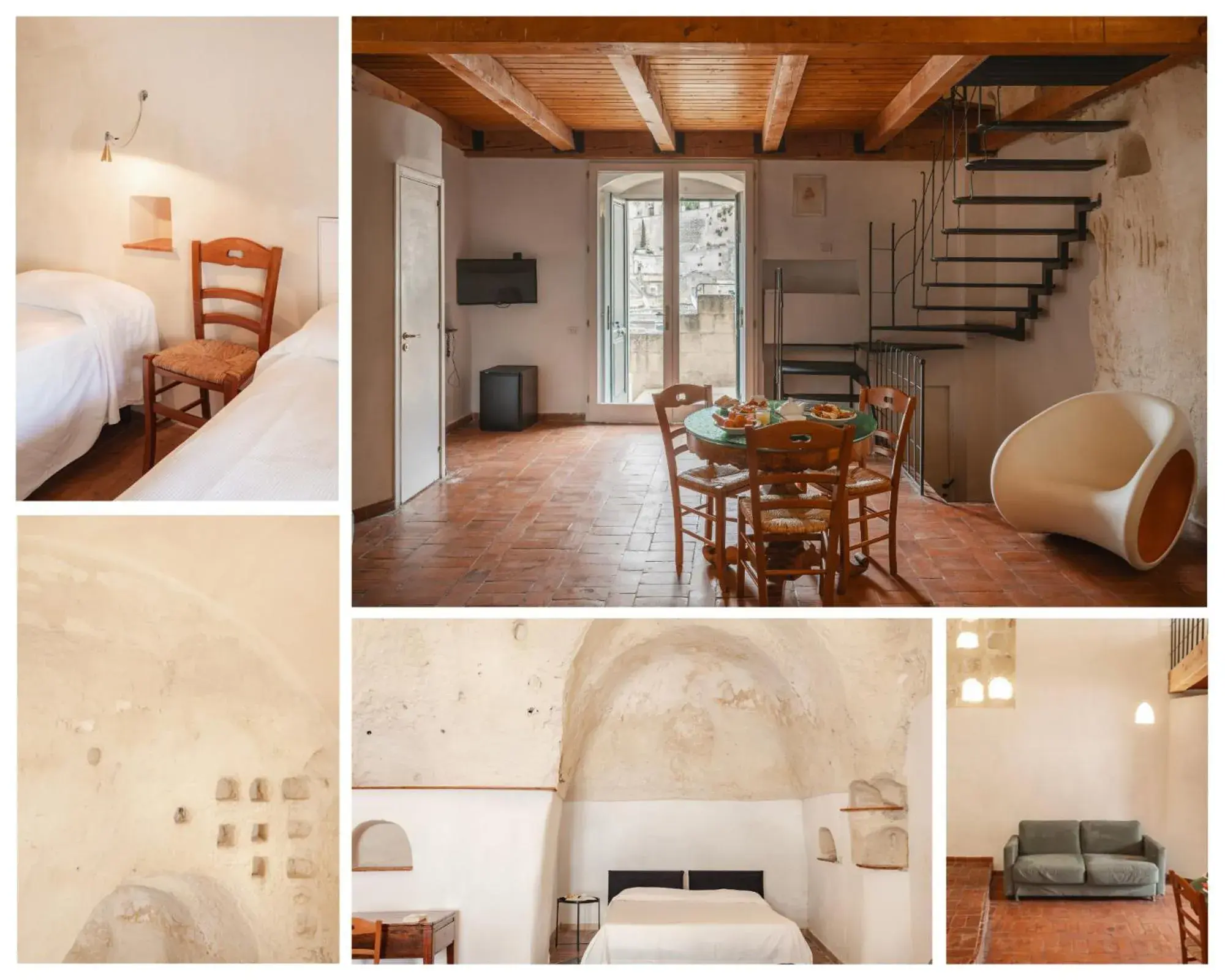 Bed in Hotel Sassi Bed in Hotel Sassi