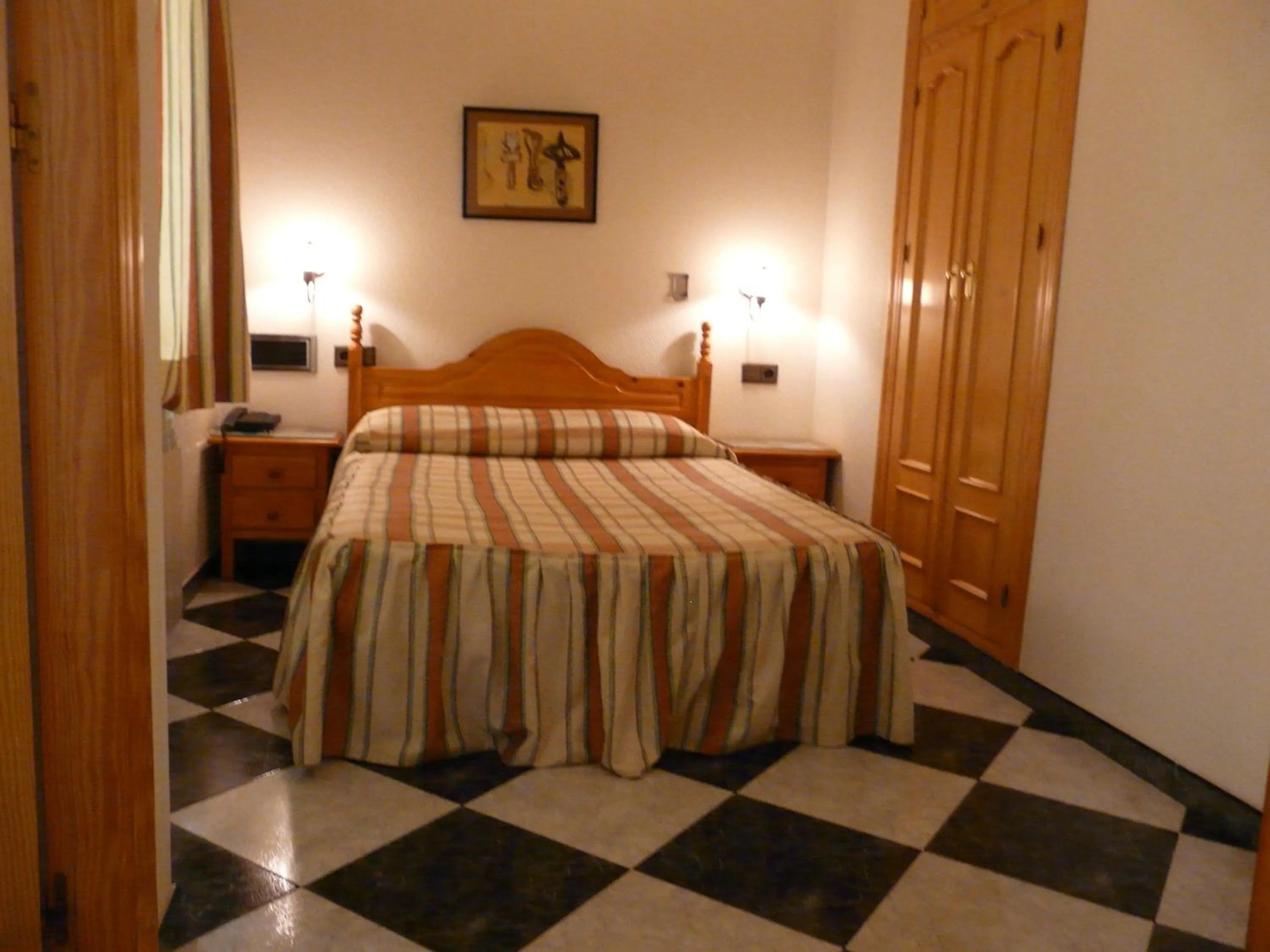 Bed in Hotel Guillermo II