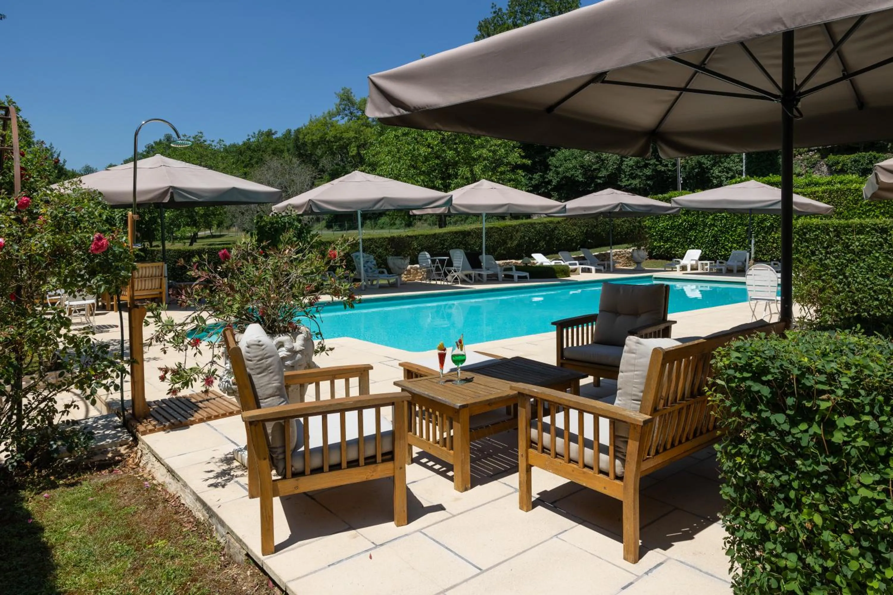 Swimming pool in Le Moulin de Mitou