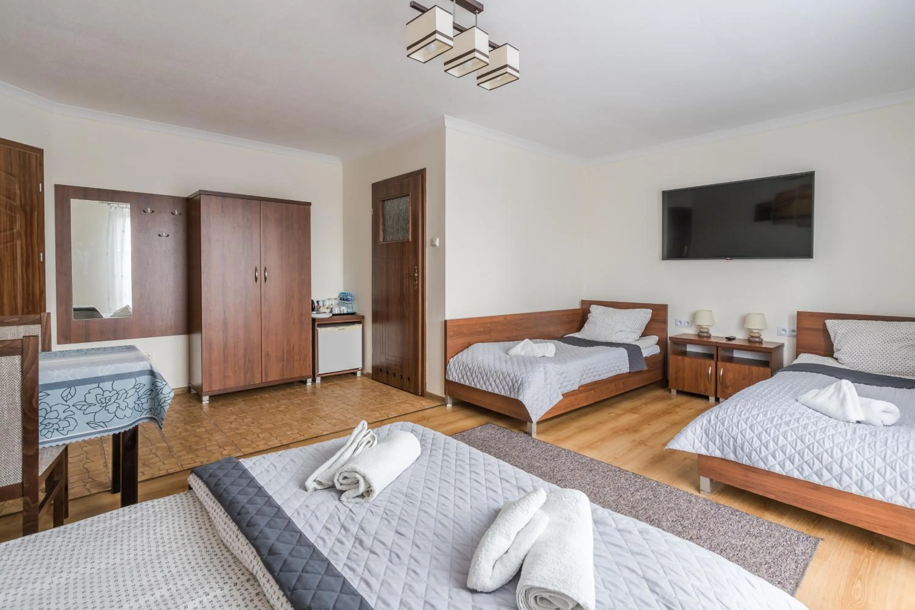 Bed in RAMZES-pokoje z balkonami,parking,Blisko do plaży Ustka