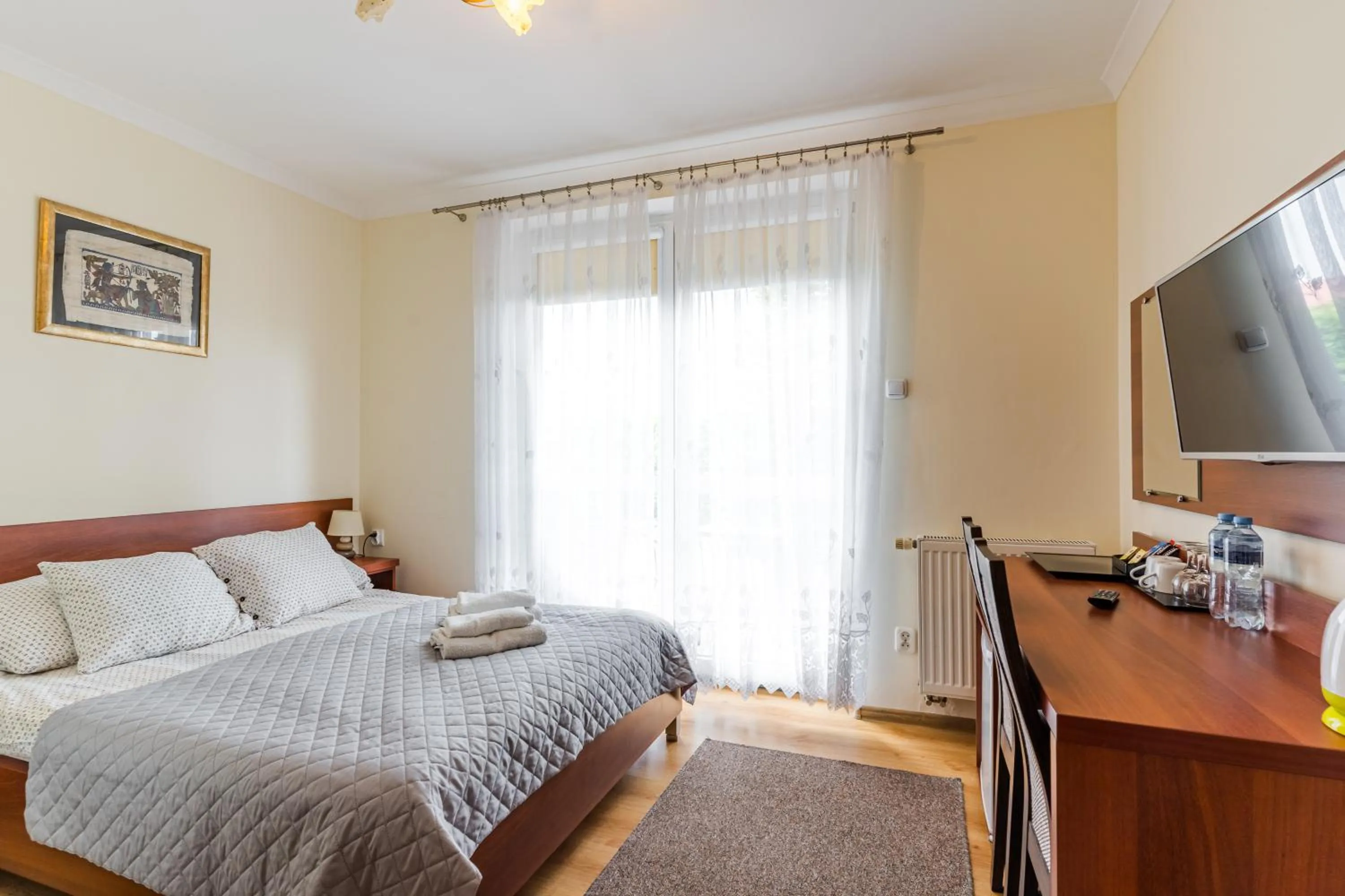 Bed in RAMZES-pokoje z balkonami,parking,Blisko do plaży Ustka