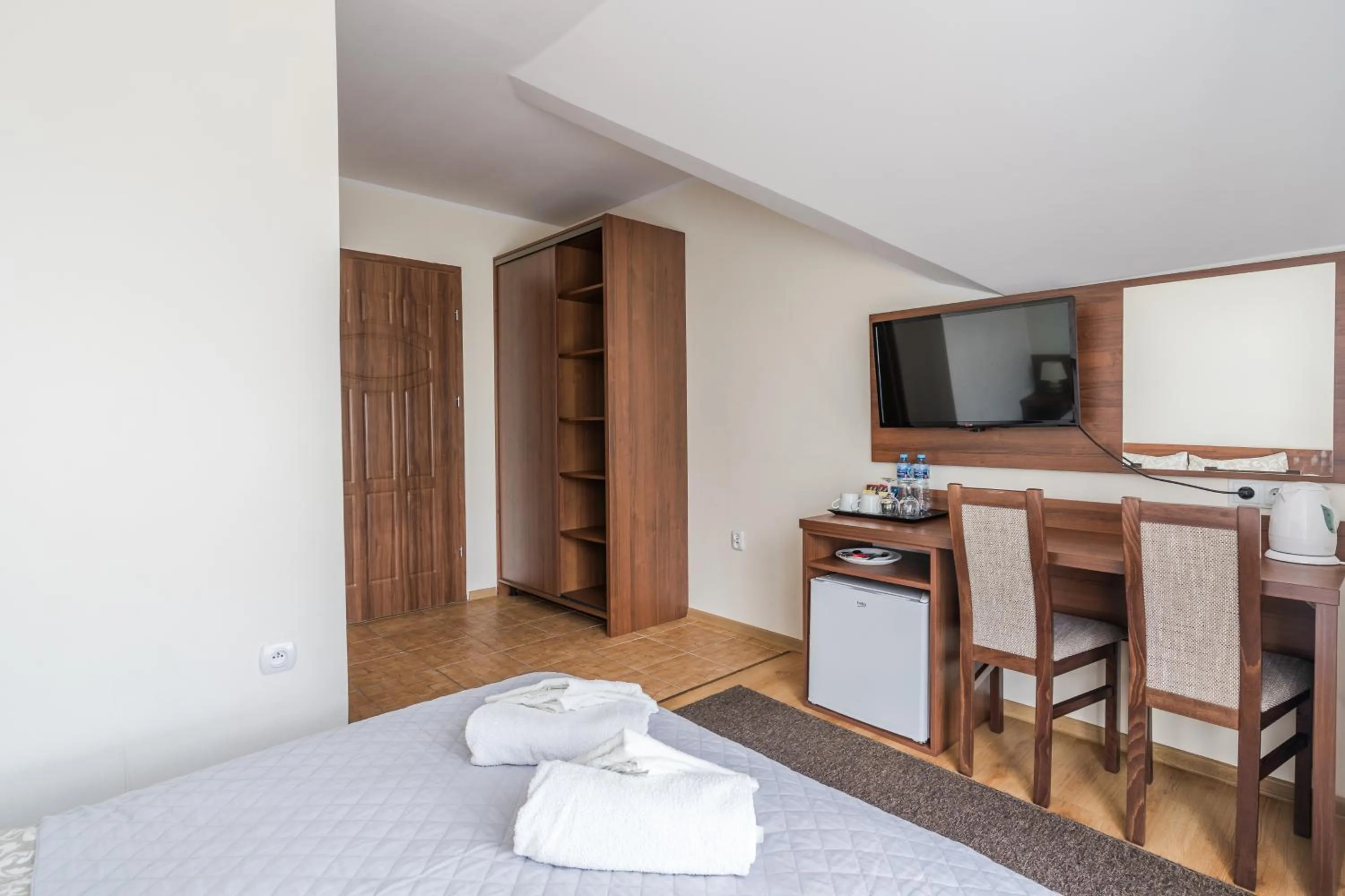 Bed in RAMZES-pokoje z balkonami,parking,Blisko do plaży Ustka