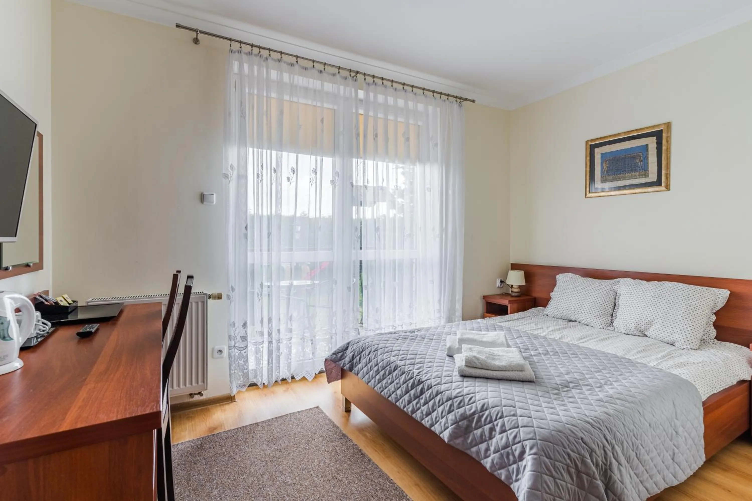 Bed in RAMZES-pokoje z balkonami,parking,Blisko do plaży Ustka