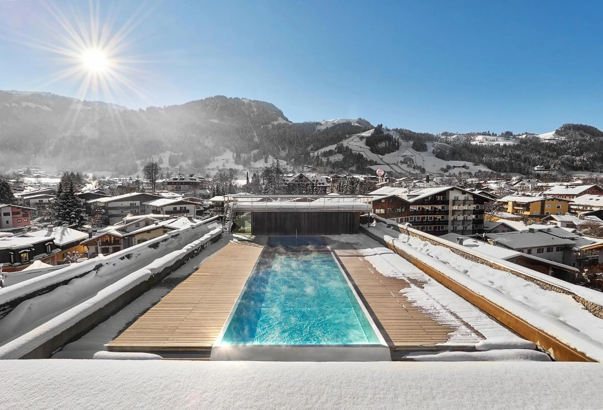 Swimming pool in Schwarzer Adler Kitzbühel - Adults Only